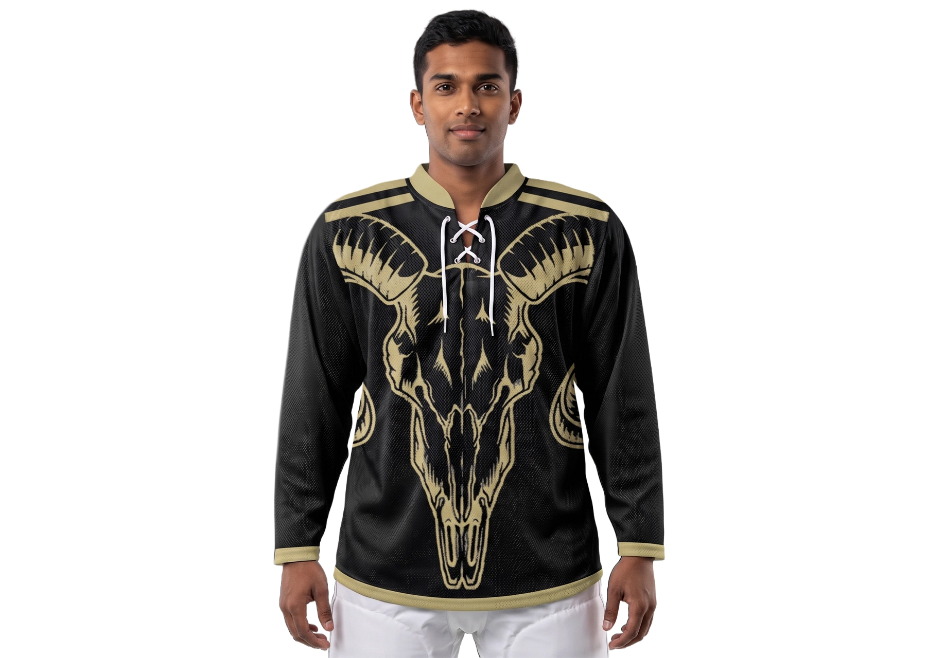 Custom huge horn youth unisex hockey jersey laces - Jersey