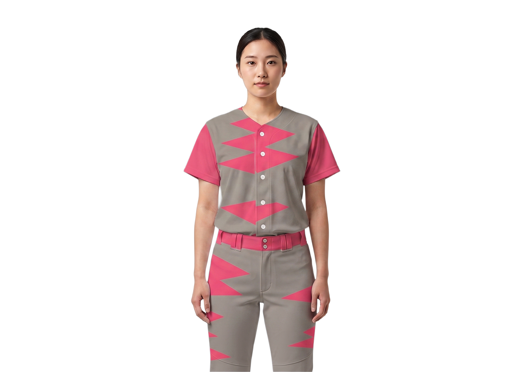 Custom zig-zag abstract adult youth unisex baseball jersey - Jersey