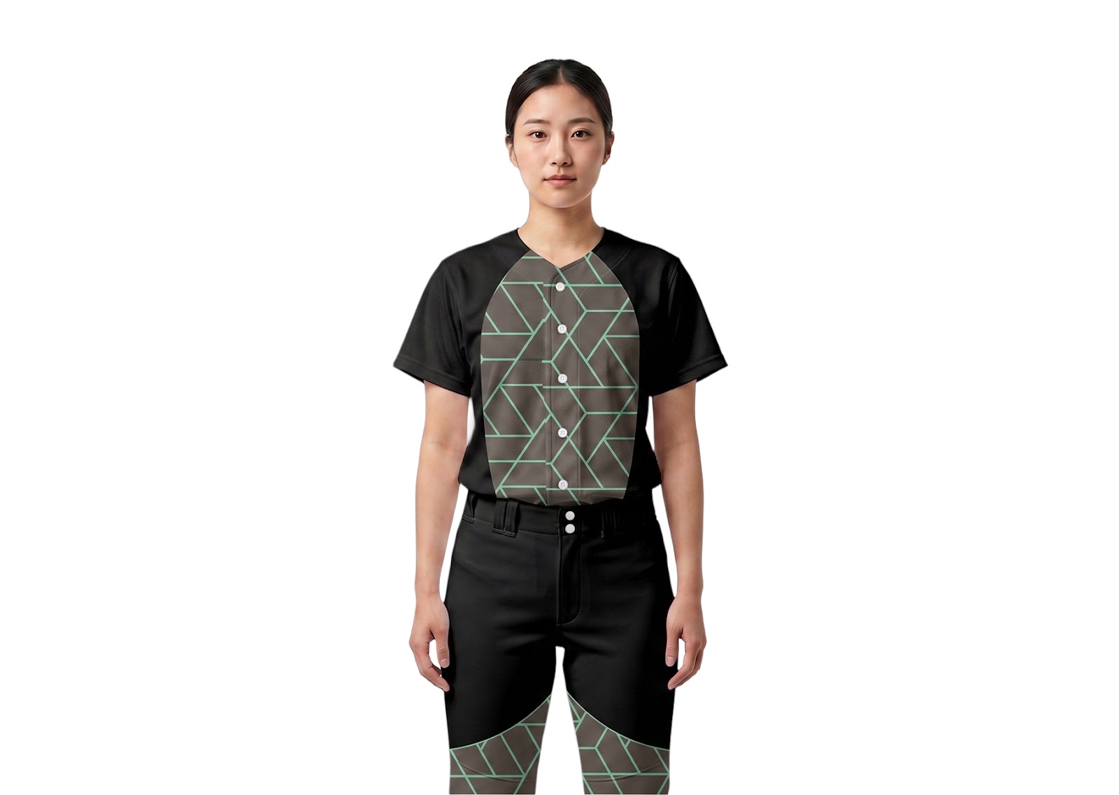 Custom lines shapes adult youth unisex softball jersey - Jersey