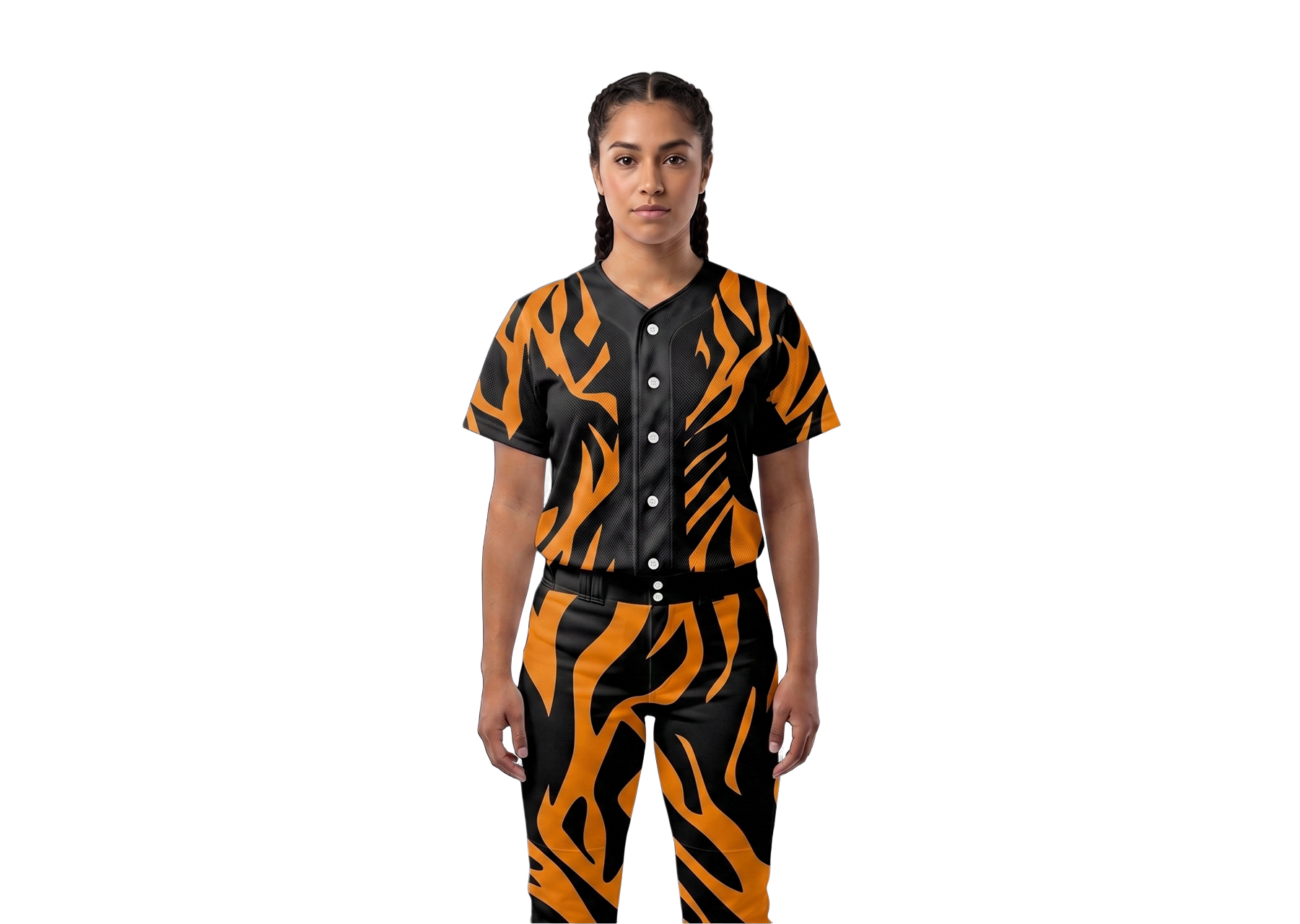 Custom tiger animal adult youth unisex baseball jersey - Jersey