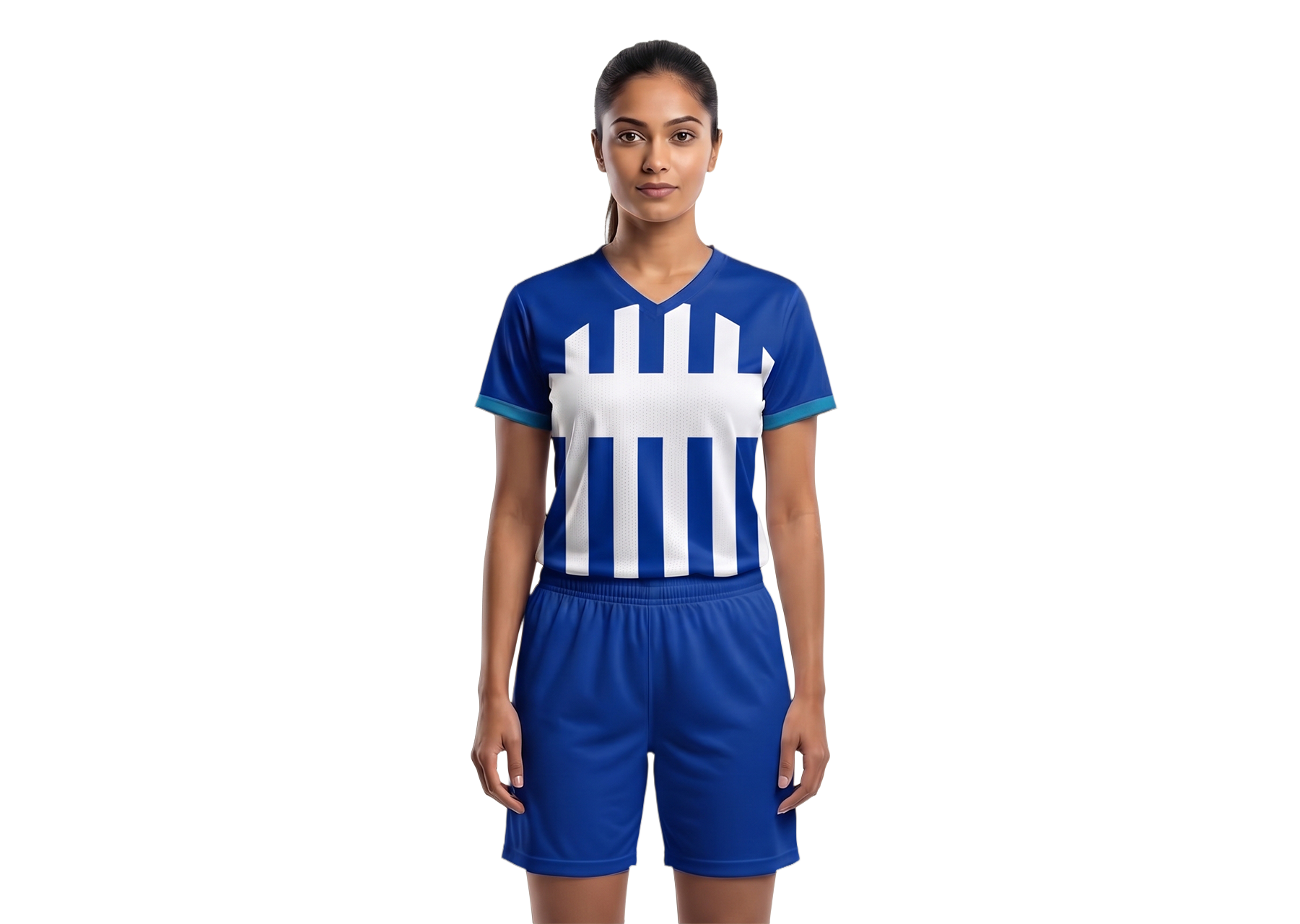 Custom athletic blue and white adult youth unisex soccer jerseys - Jersey