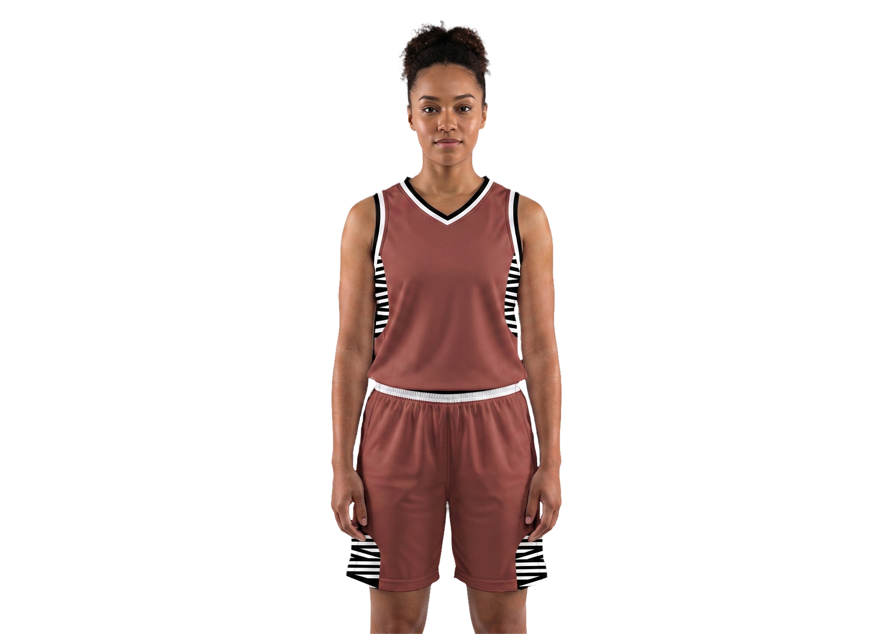 Custom side panel stripe adult youth unisex basketball jersey - reversible uniform - Jersey