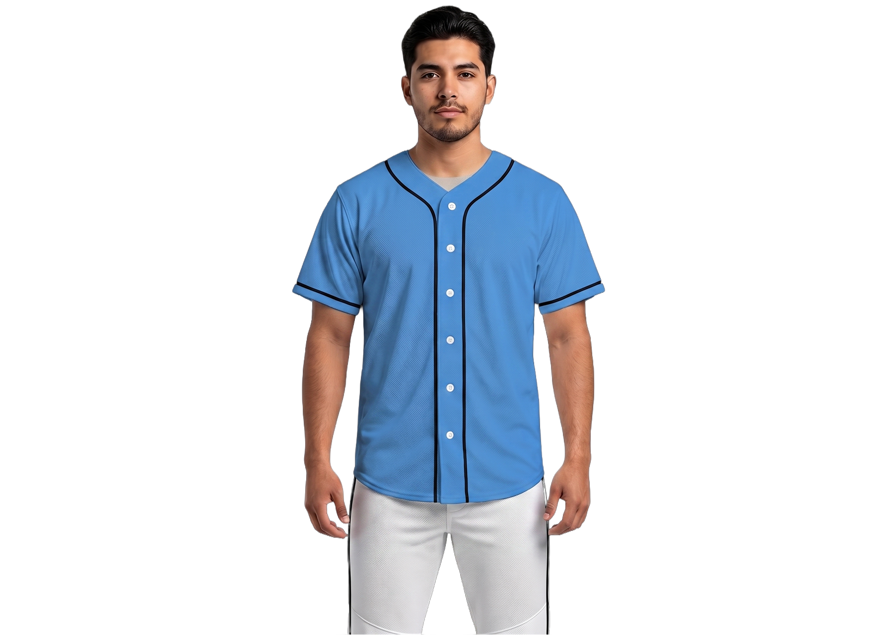 Custom blue wave adult youth unisex full buttons softball jersey - Jersey