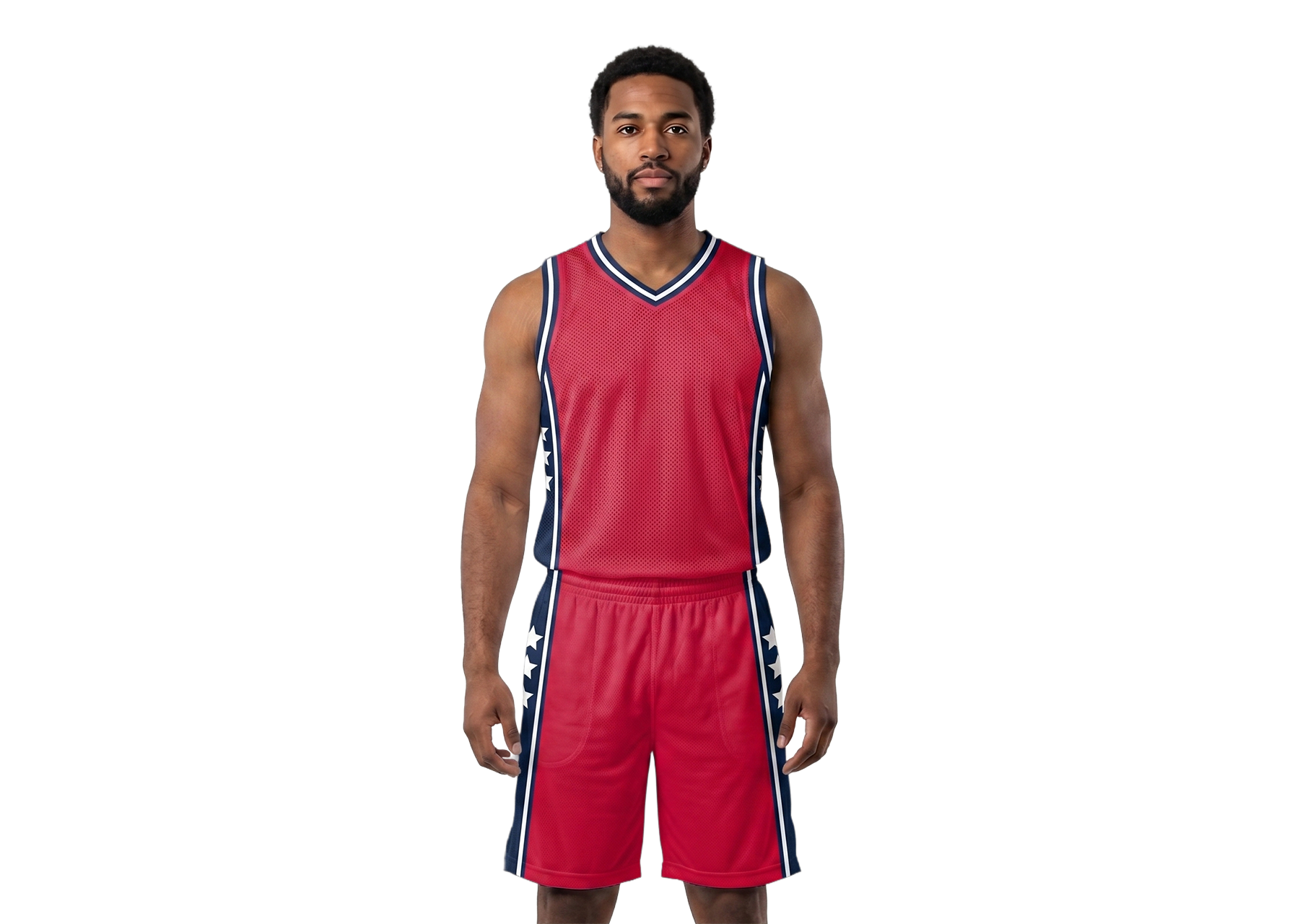 Custom 3 stars design adult youth unisex basketball jersey - reversible uniform - Jersey