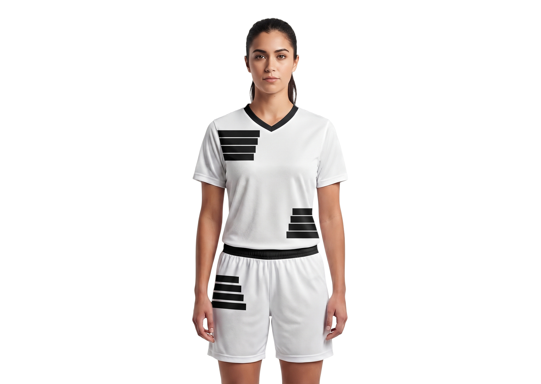 Custom black stripes adult youth soccer jersey - Jersey