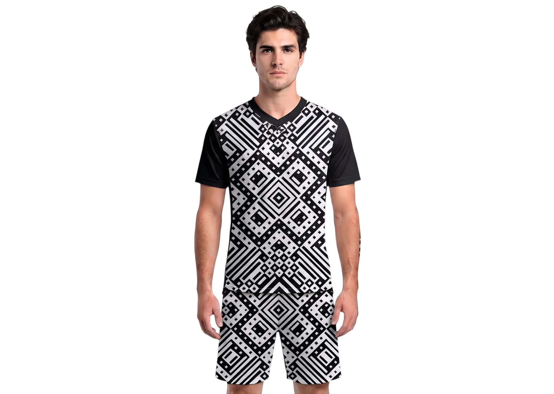 Custom amazing shapes design adult youth soccer jersey - Jersey