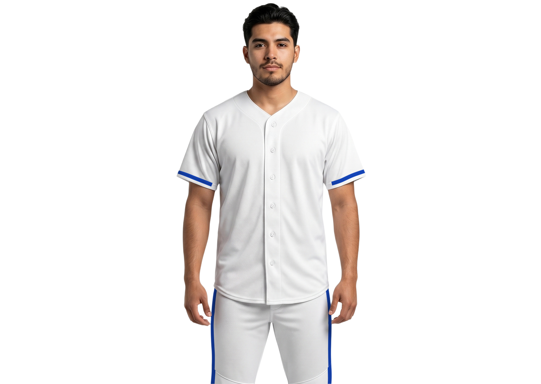 Custom seabreeze white adult youth unisex full buttons softball jersey - Jersey