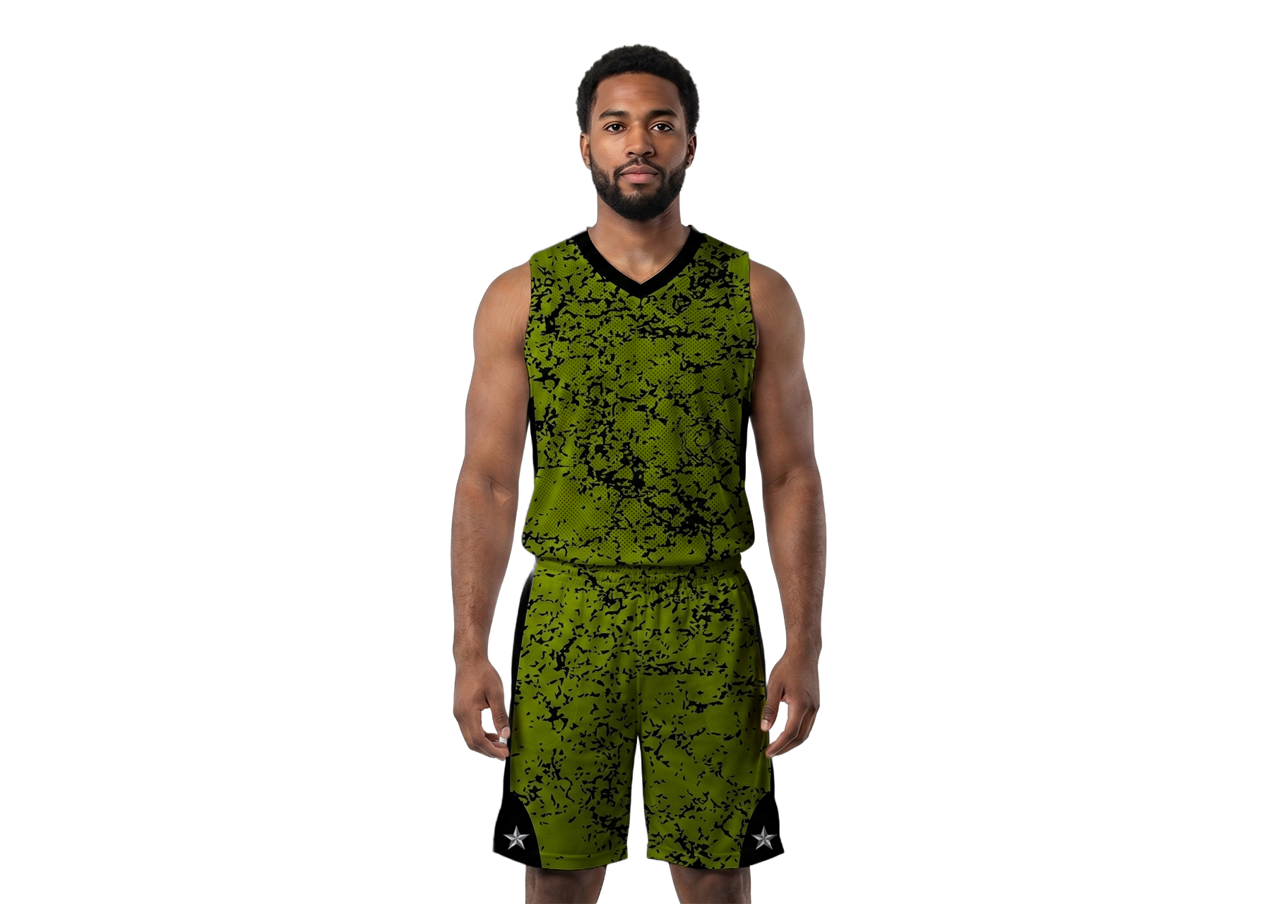 Custom side panel abstract adult youth unisex basketball jersey - reversible uniform - Jersey