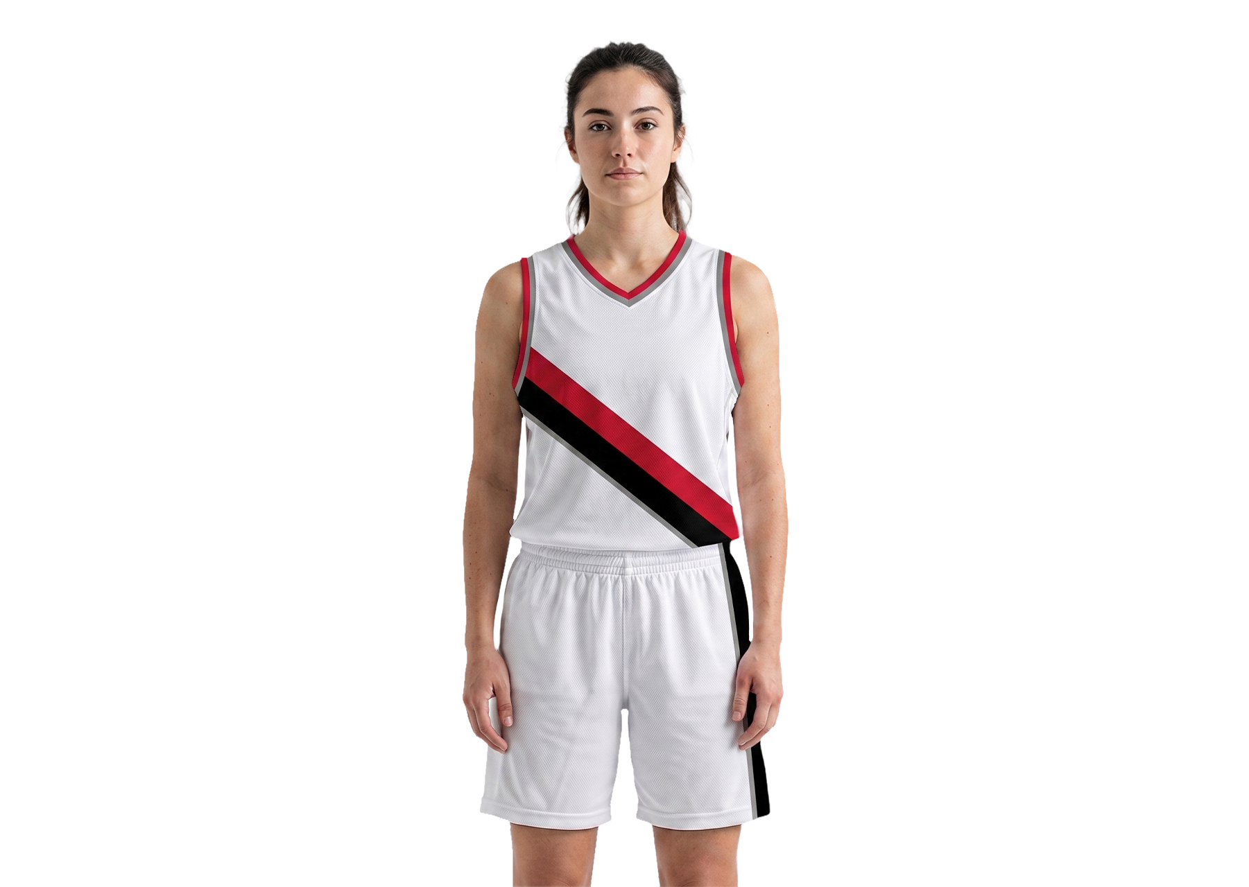 Custom modern white collection adult youth unisex basketball jersey - reversible uniform - Jersey