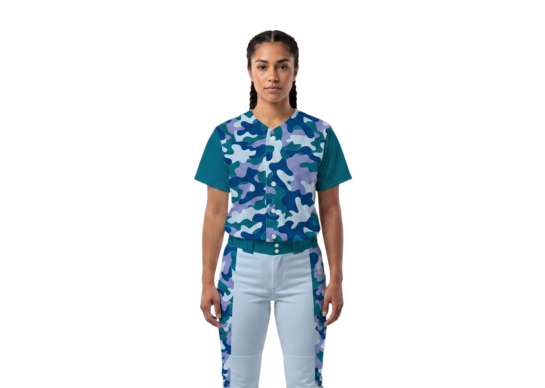 Custom chest camo adult youth unisex softball jersey - Jersey