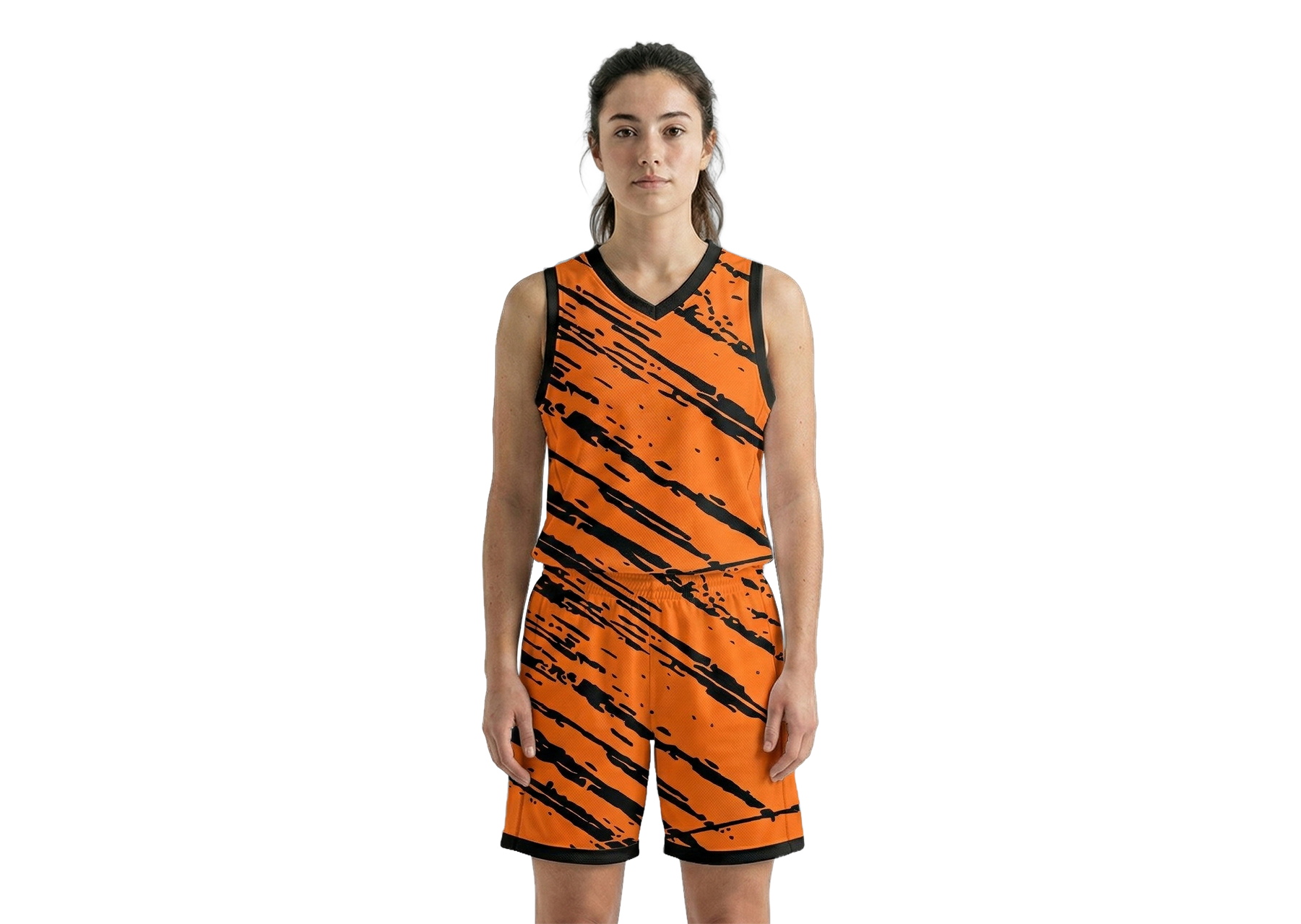 Custom blurred lines abstract adult youth unisex basketball jersey - reversible uniform - Jersey