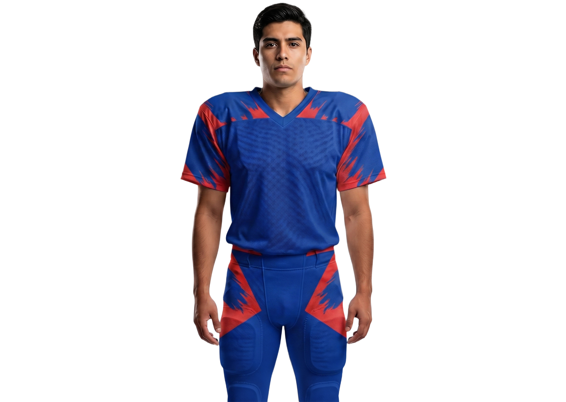 Custom ikat abstract adult youth unisex football jersey - Jersey