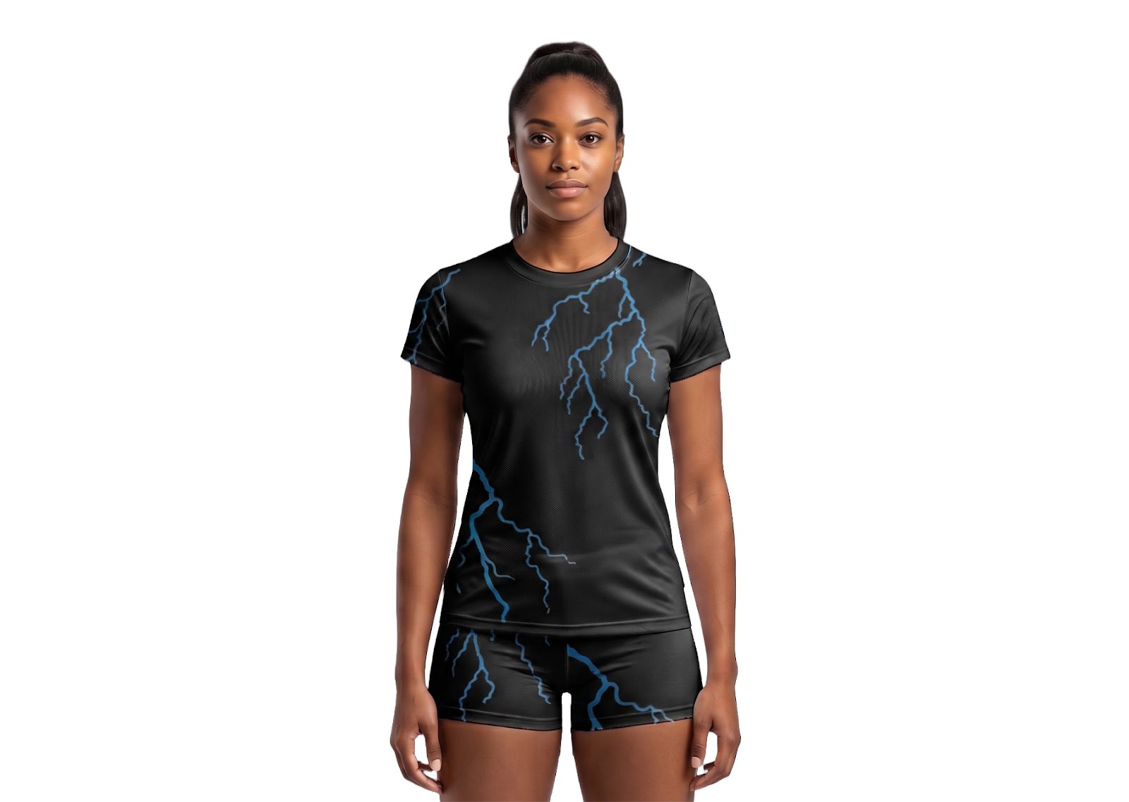 Custom lightning nature adult youth volleyball jersey - Jersey