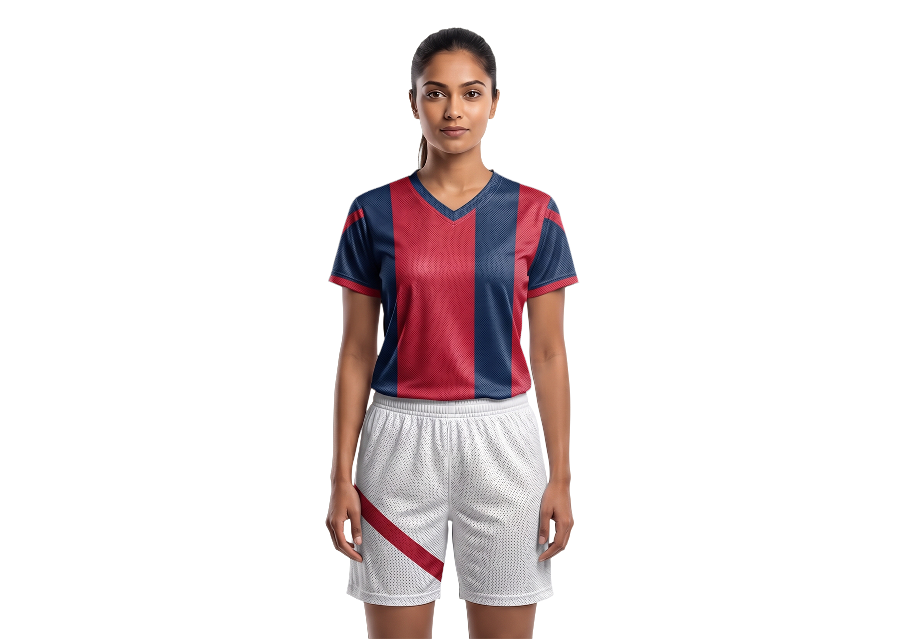 Custom dark blue and red adult youth unisex soccer jerseys - Jersey