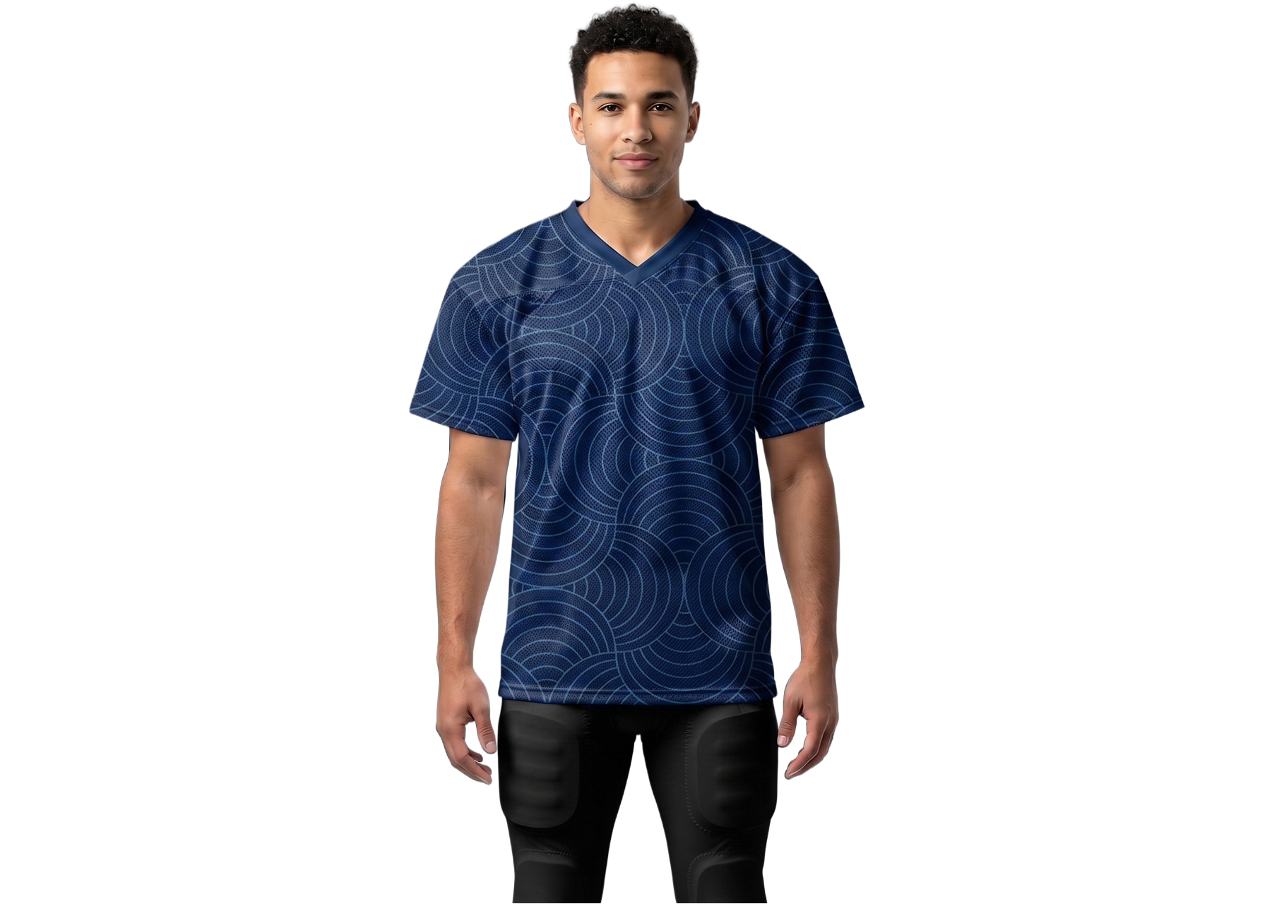 Custom rounded solids adult youth unisex football jersey - Jersey