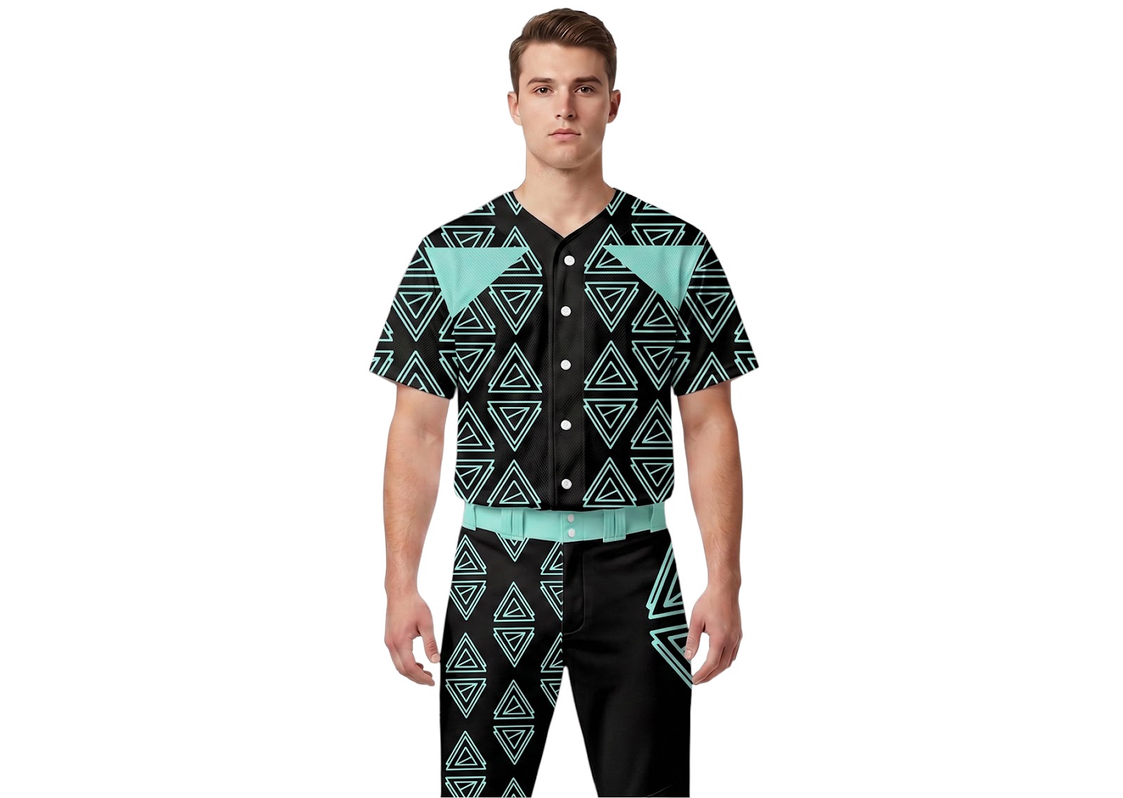 Custom triangle shapes adult youth unisex softball jersey - Jersey