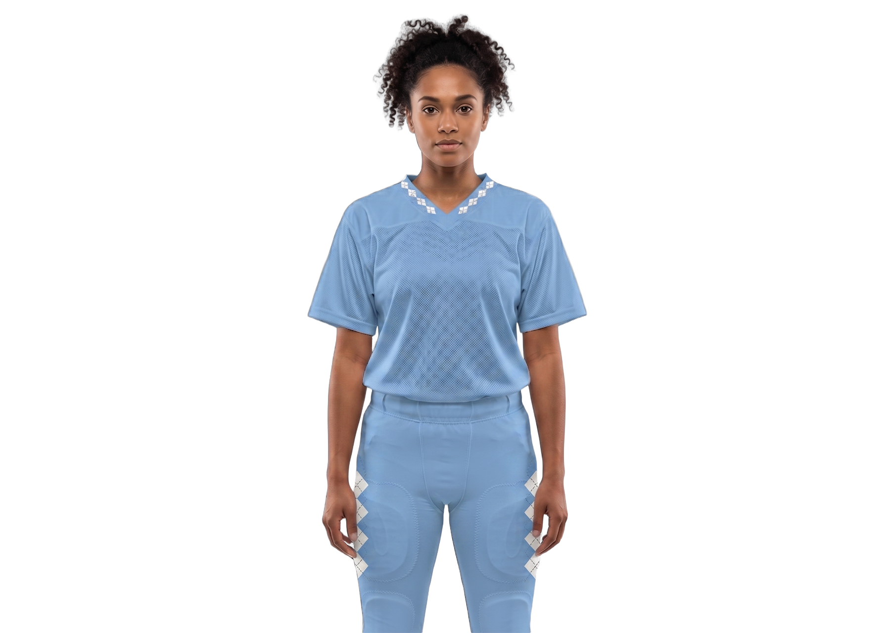Custom football jersey adult youth unisex argyle neckline - Jersey