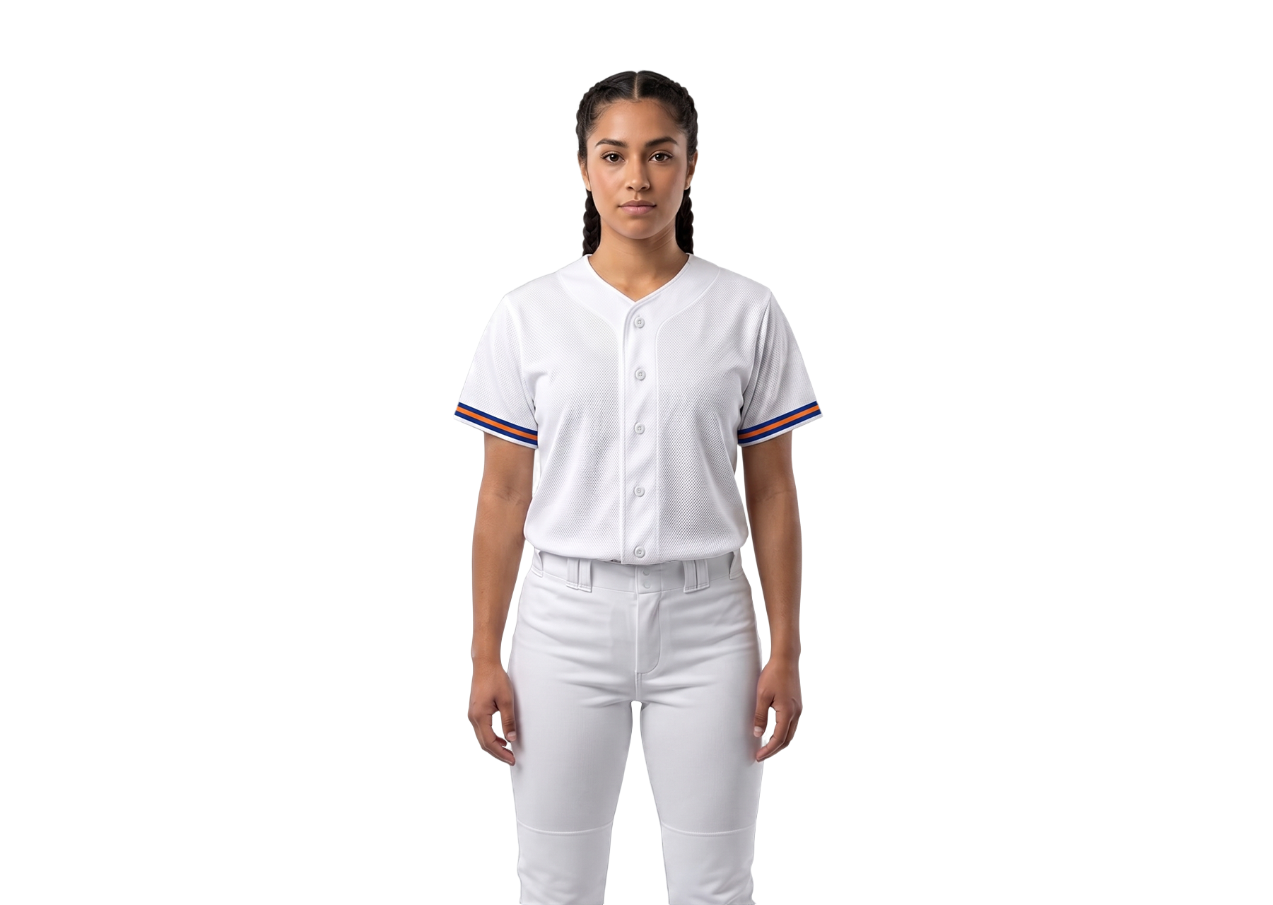 Custom virginia ivory adult youth unisex full buttons softball jersey - Jersey