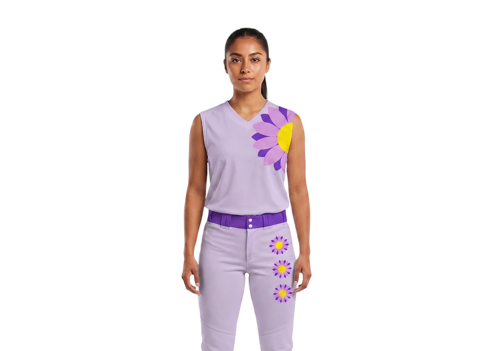 Custom sun flower design adult youth unisex softball jersey - Jersey