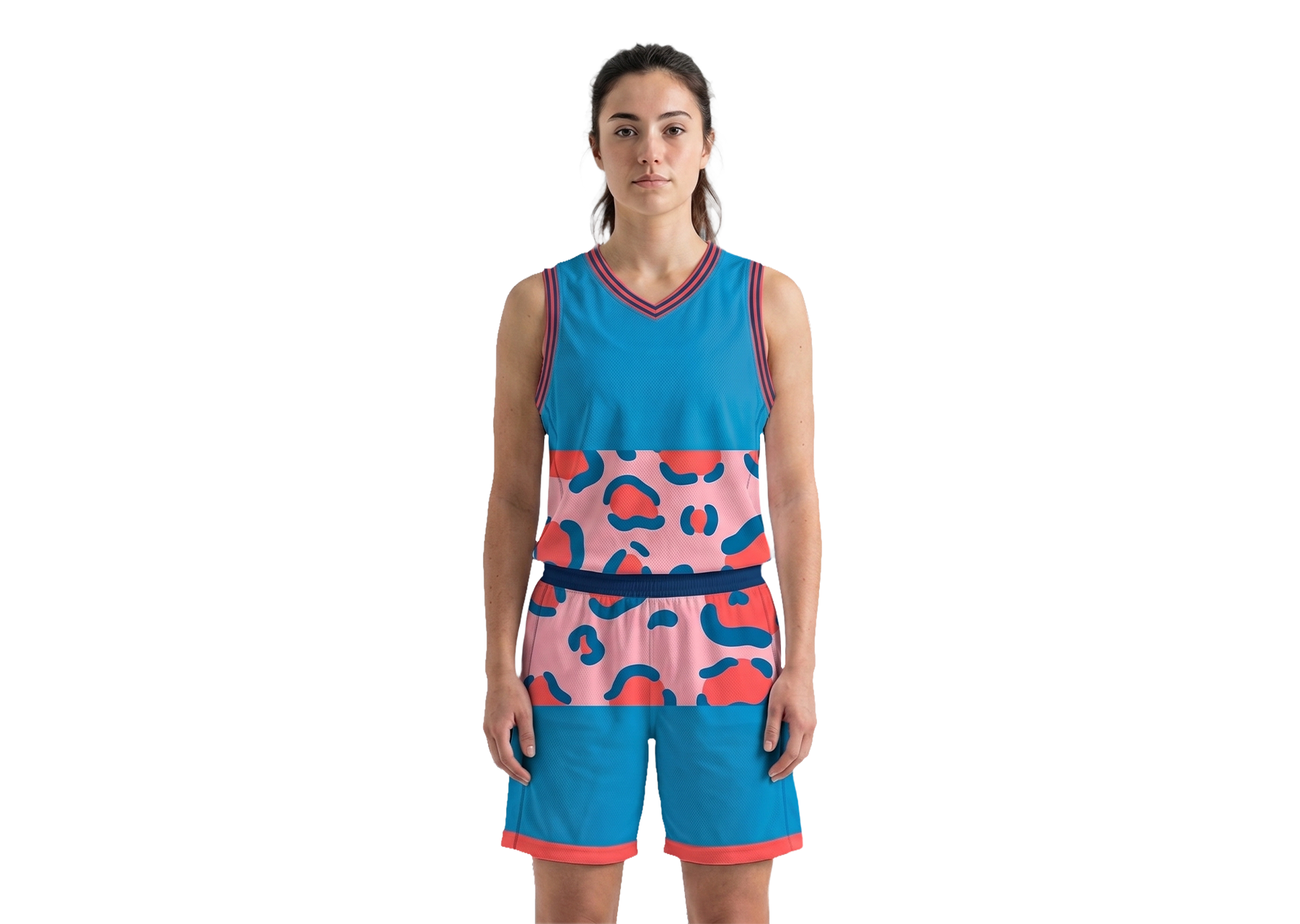 Custom bottom animal design adult youth unisex basketball jersey - reversible uniform - Jersey