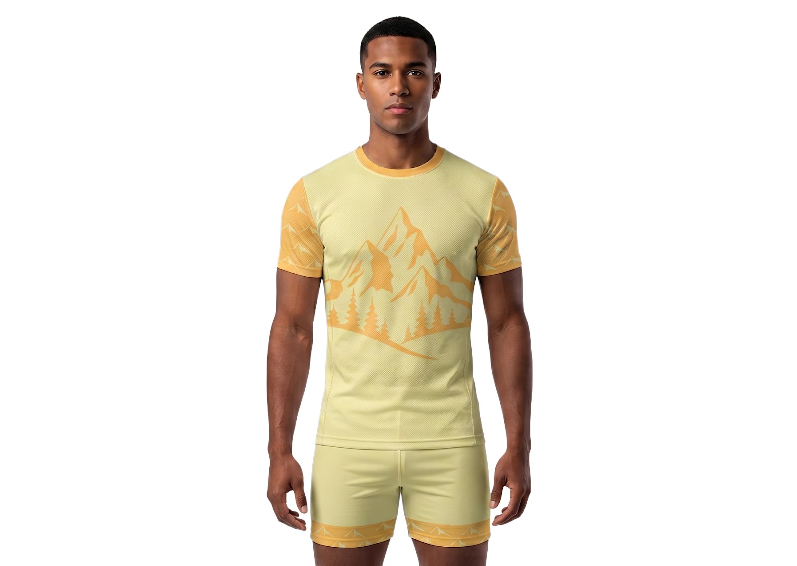 Custom mountains nature design adult youth volleyball jersey - Jersey