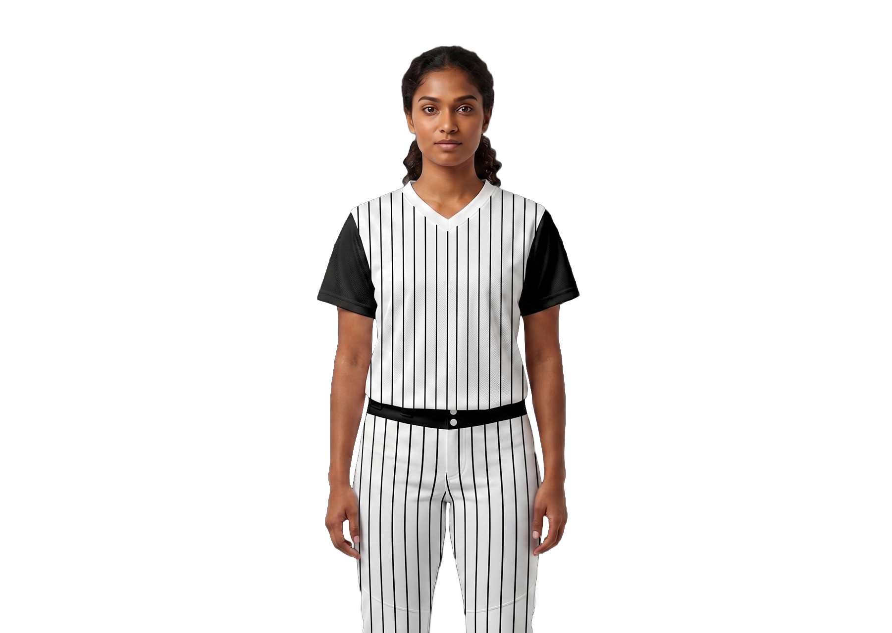 Custom vertical lines adult youth unisex baseball jersey - Jersey