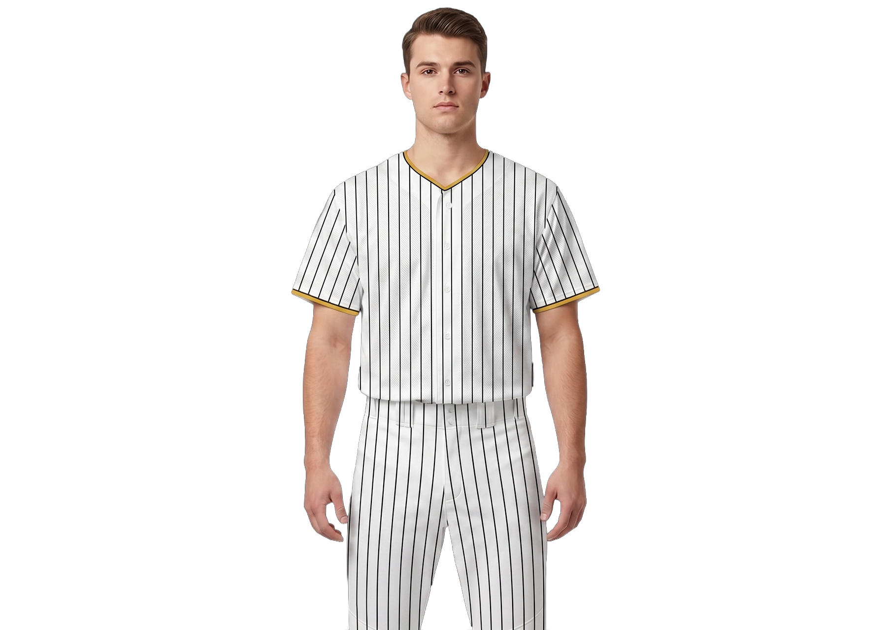 Custom stylish stripe adult youth unisex baseball jersey - Jersey