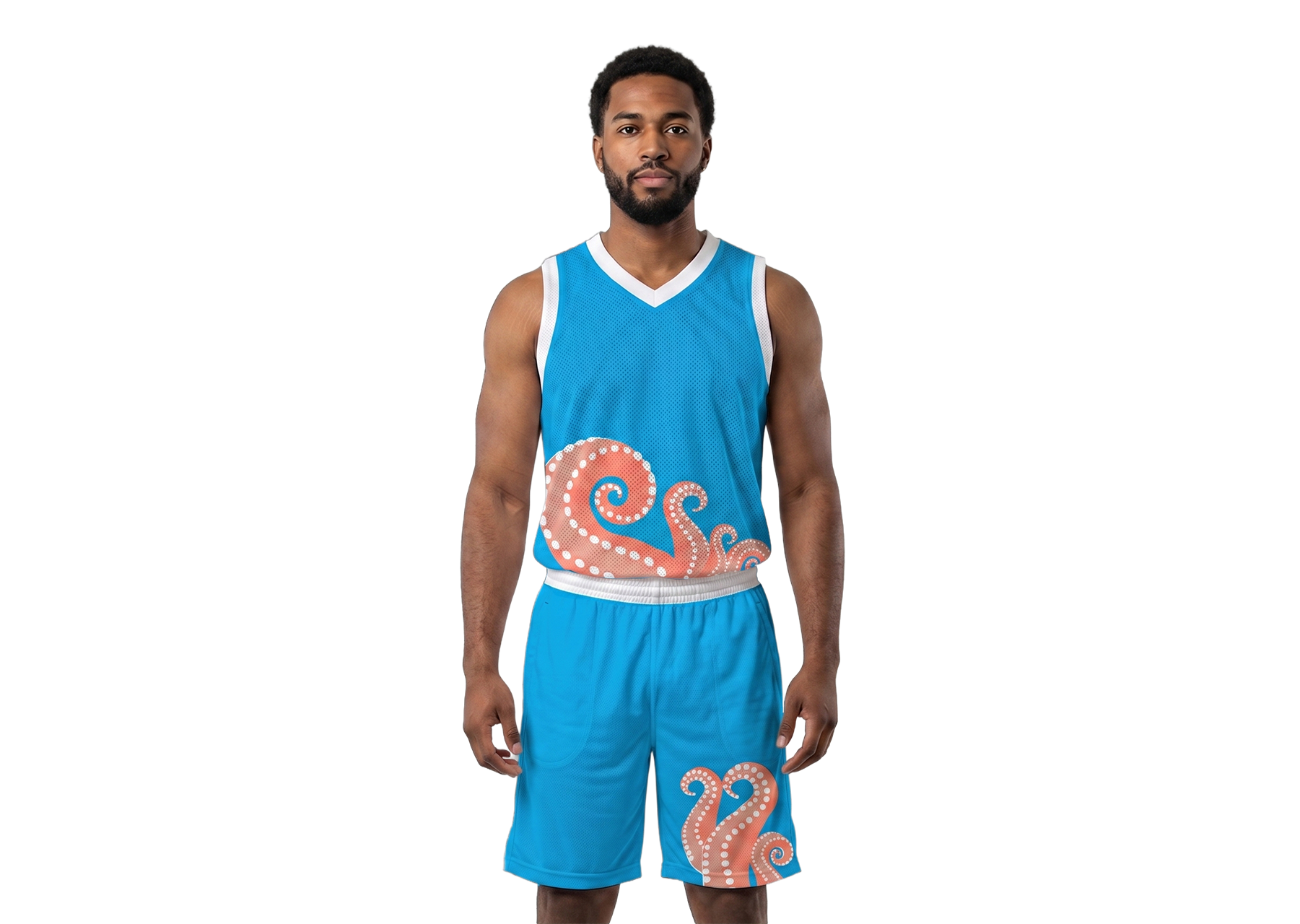 Custom sea animal adult youth unisex basketball jersey - reversible uniform - Jersey