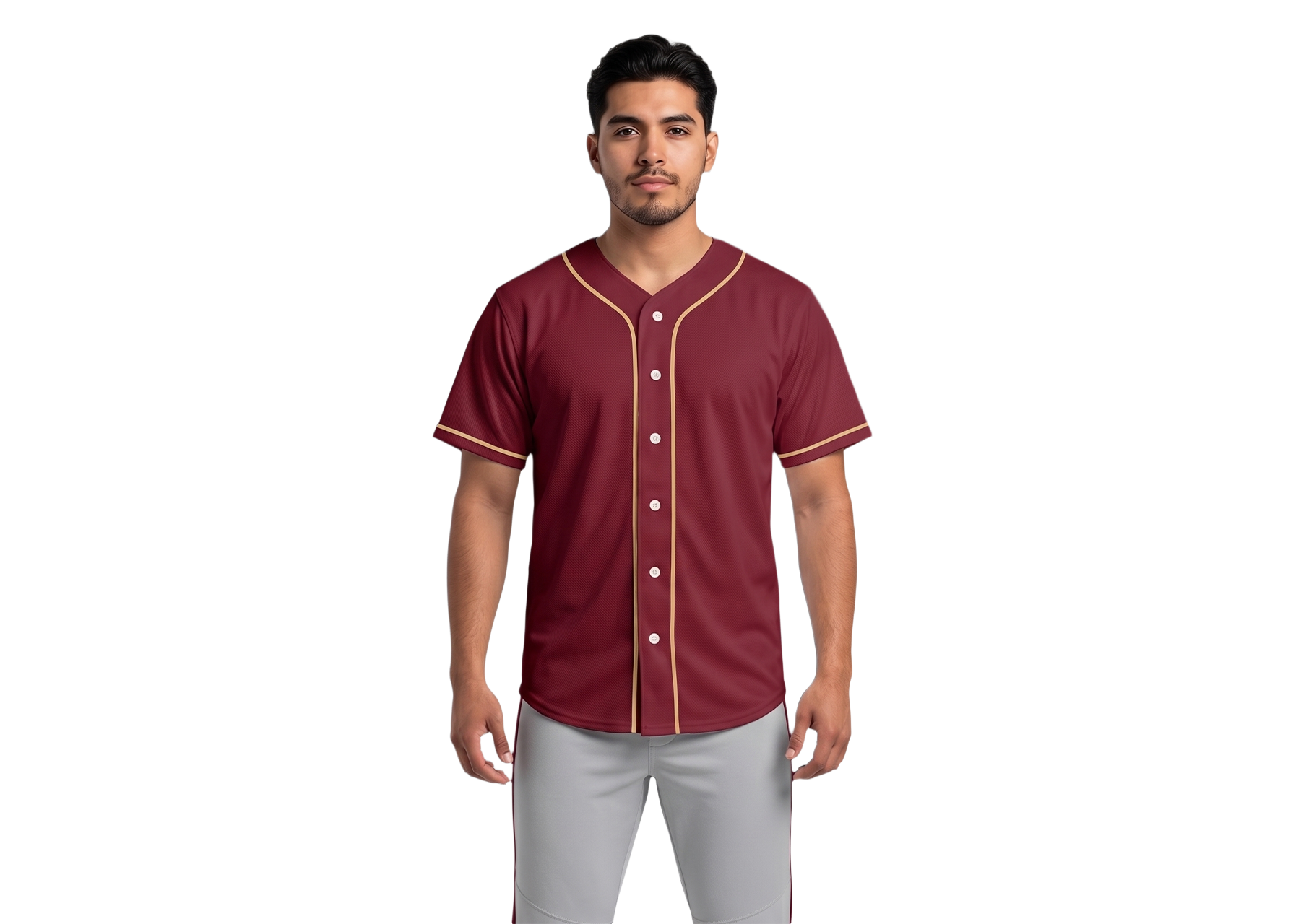 Custom cardinal classic adult youth unisex full buttons softball jersey - Jersey