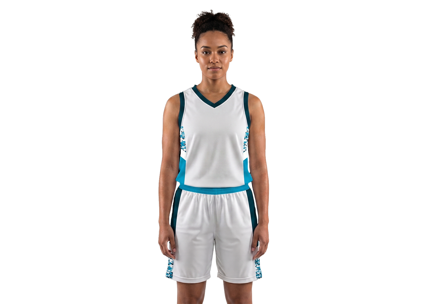 Custom sides upper camo adult youth unisex basketball jersey - reversible uniform - Jersey