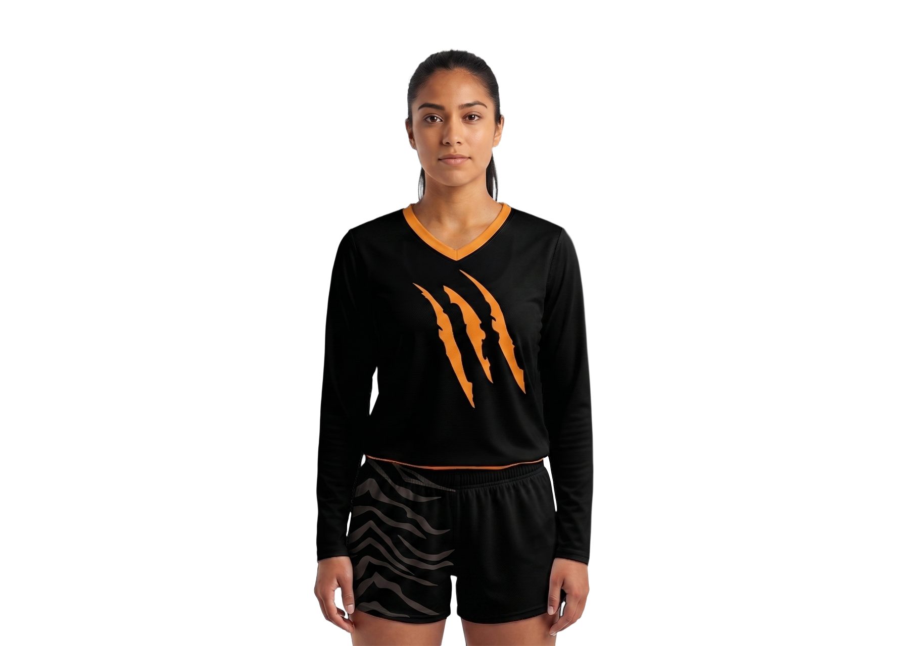 Custom animals feather adult youth volleyball long sleeve jersey - Jersey