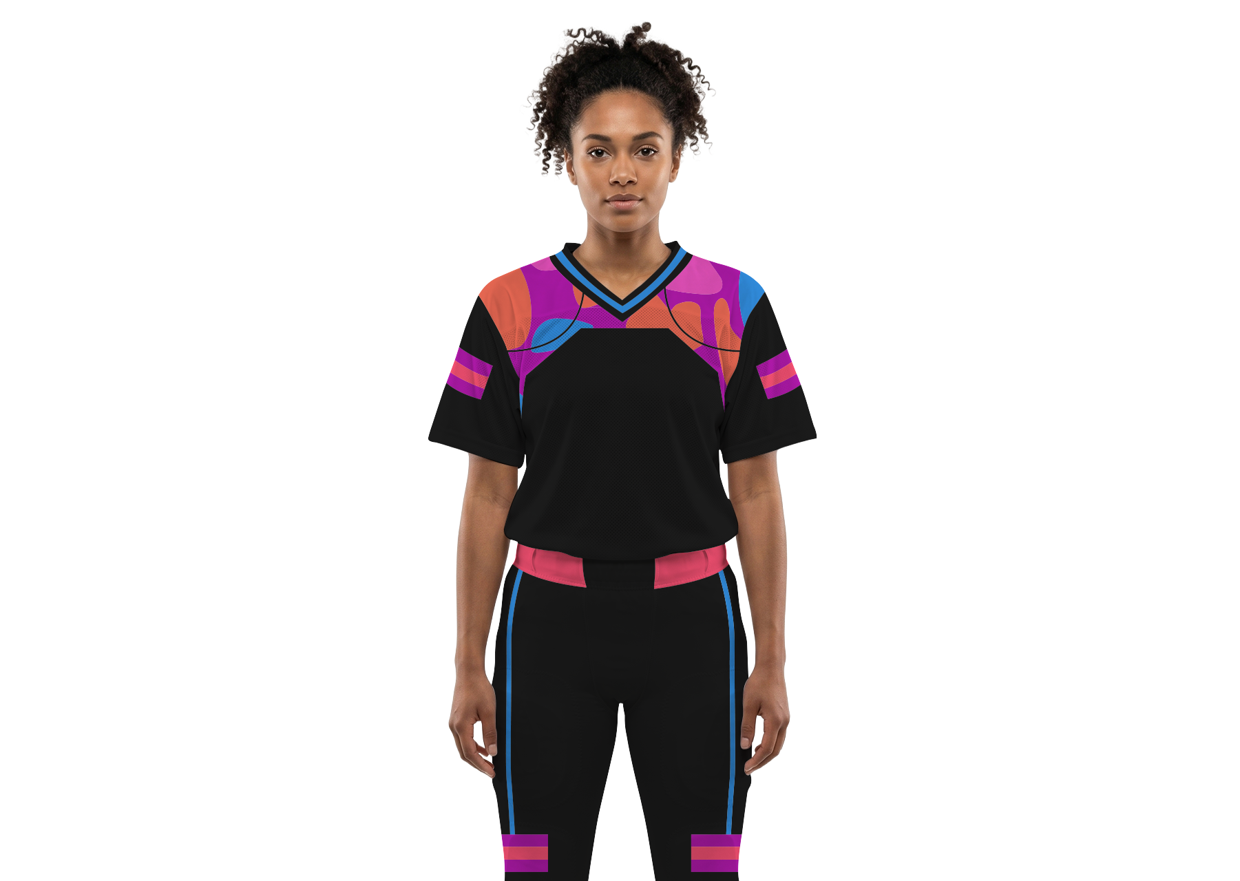 Custom oval abstract adult youth unisex football jersey - Jersey