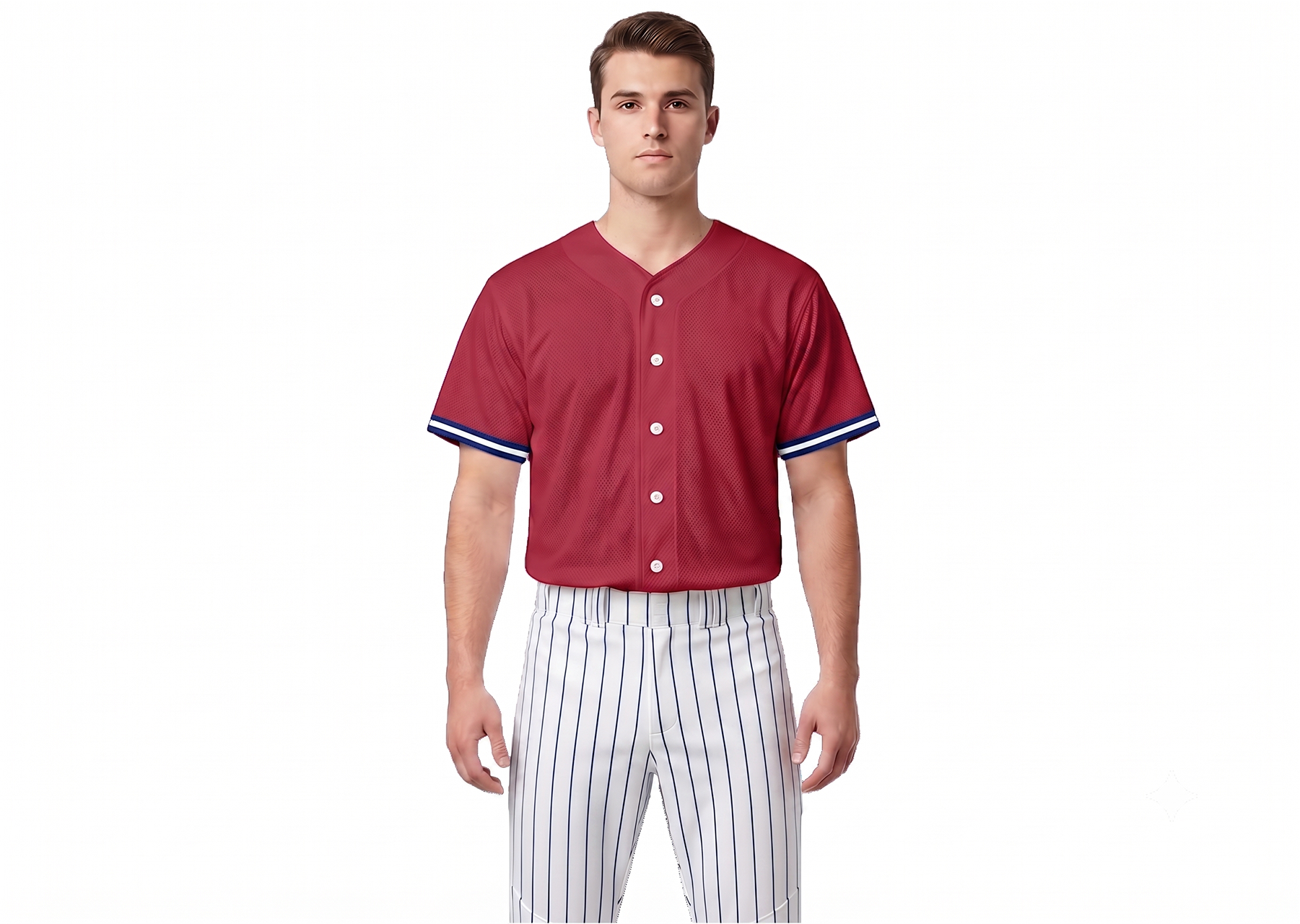 Custom brownish crimson adult youth unisex full buttons softball jersey - Jersey