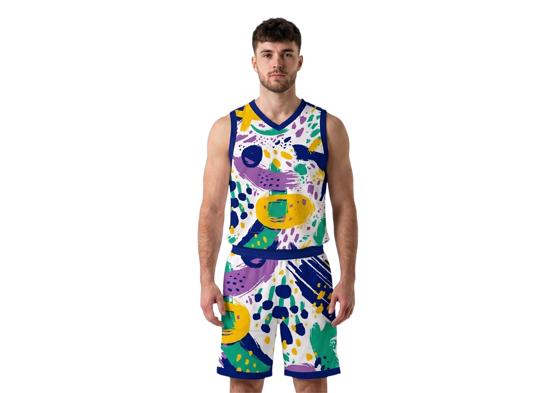 Custom unique design abstract adult youth unisex basketball jersey - reversible uniform - Jersey