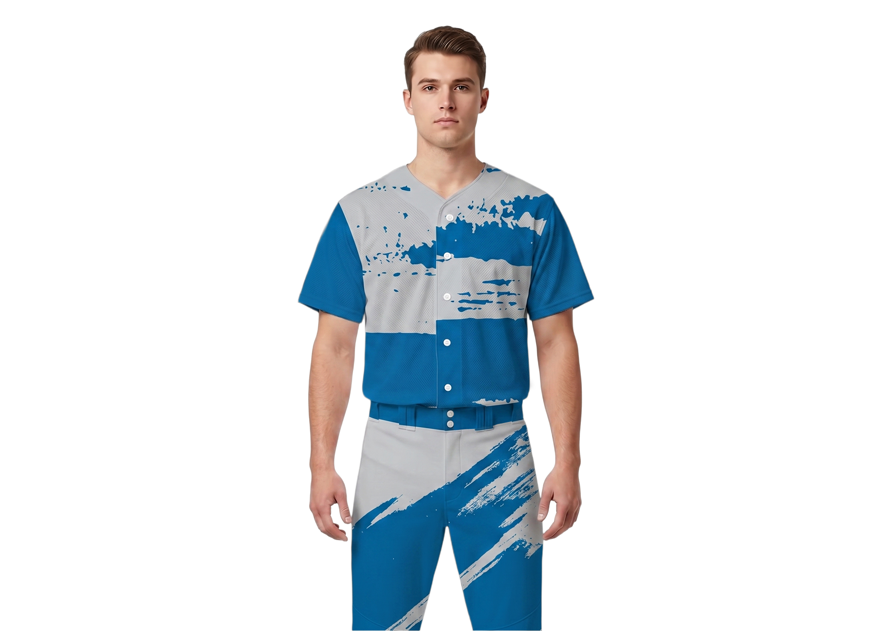 Custom blotch abstract adult youth unisex softball jersey - Jersey