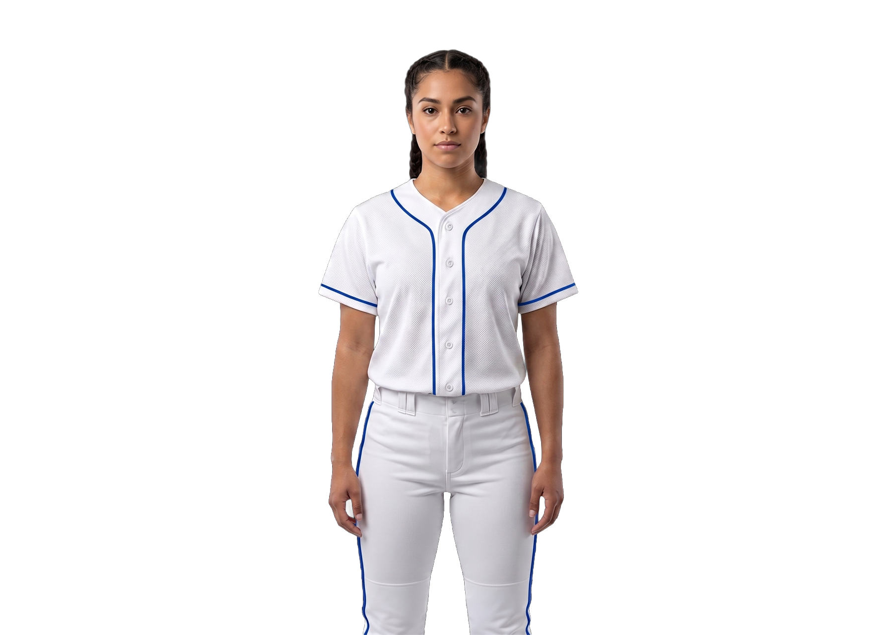 Custom surf white adult youth unisex full buttons softball jersey - Jersey
