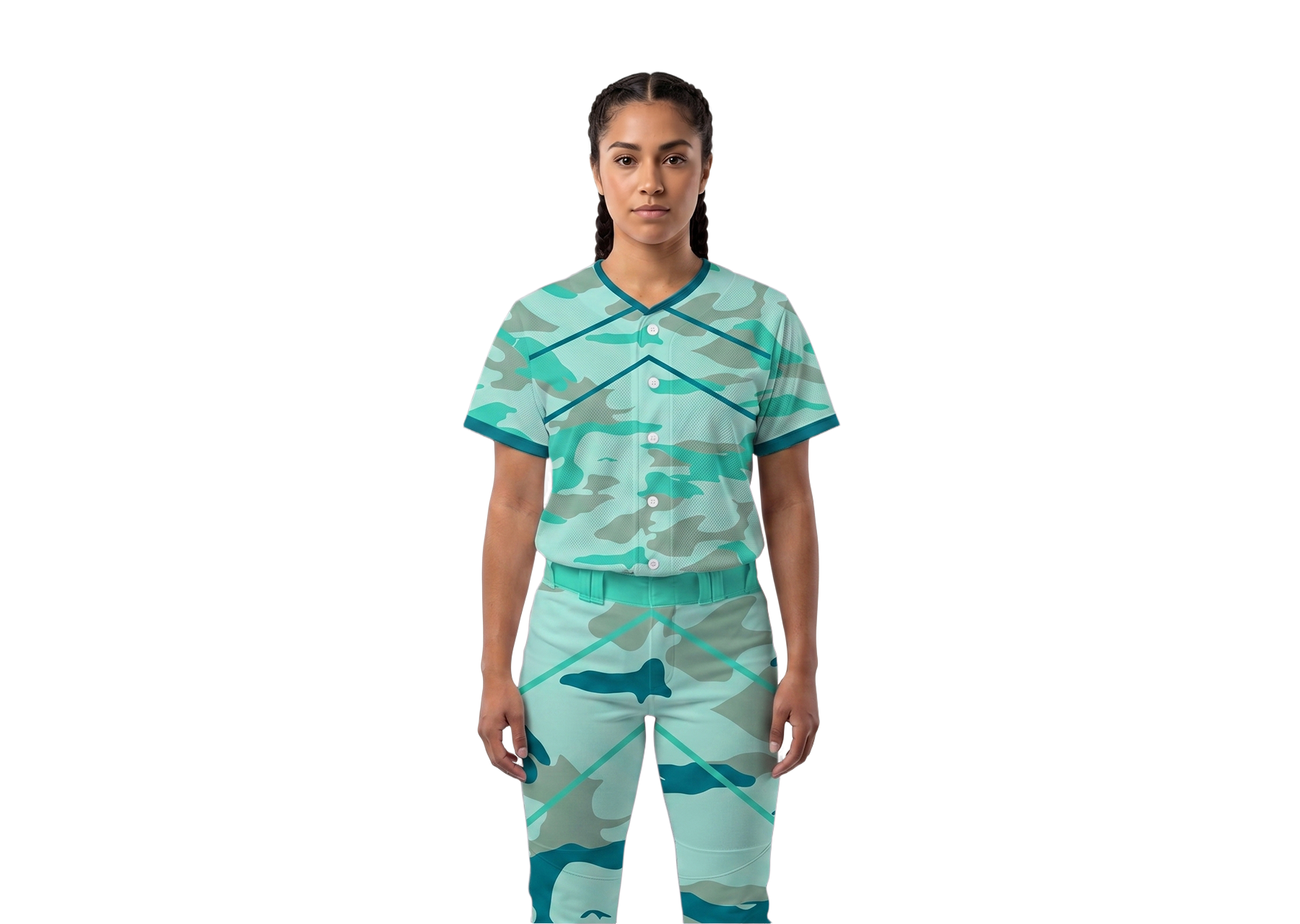 Custom chevron camo adult youth unisex softball jersey - Jersey