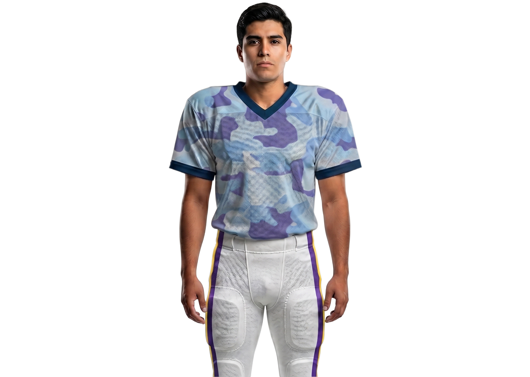 Custom paint design camo adult youth unisex football jersey - Jersey