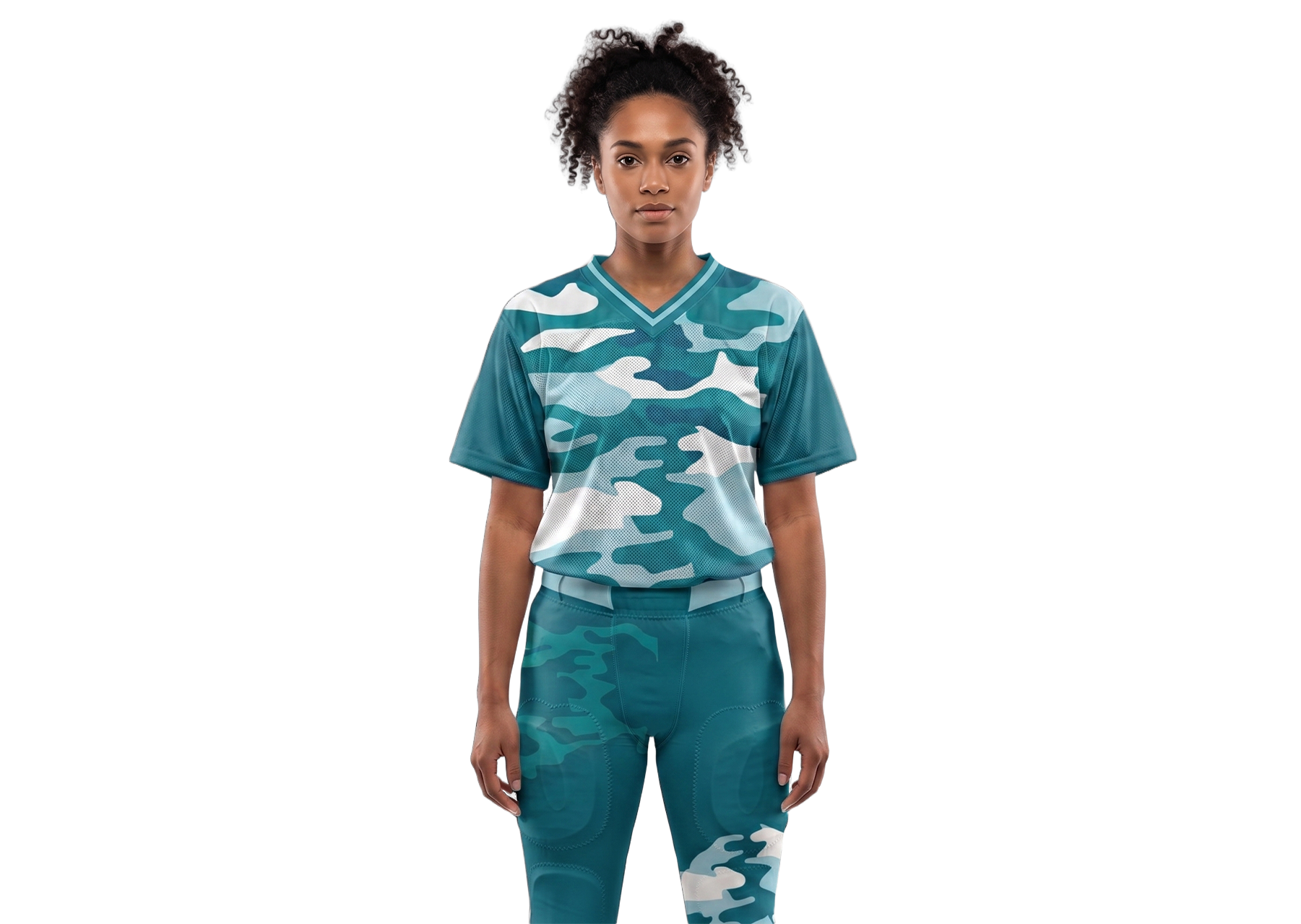 Custom elegant camo design adult youth unisex football long jersey - Jersey