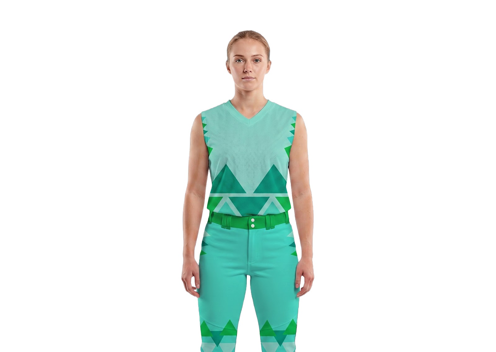 Custom triangular shape design sleeveless adult youth unisex softball jersey - Jersey