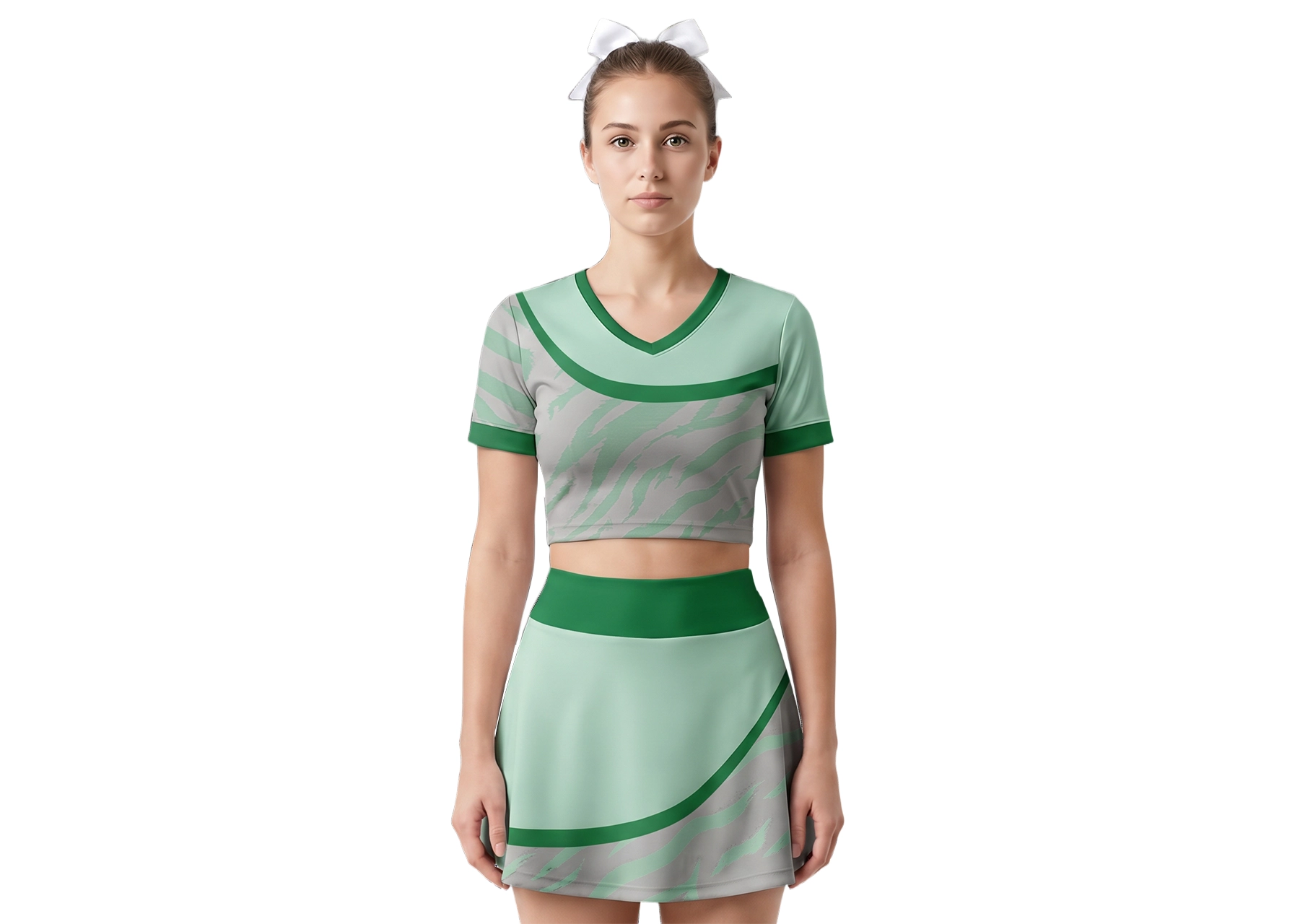Custom  Simple Animalistic Adult Youth Unisex Cheerleading Short Sleeve Jersey - JERSEY