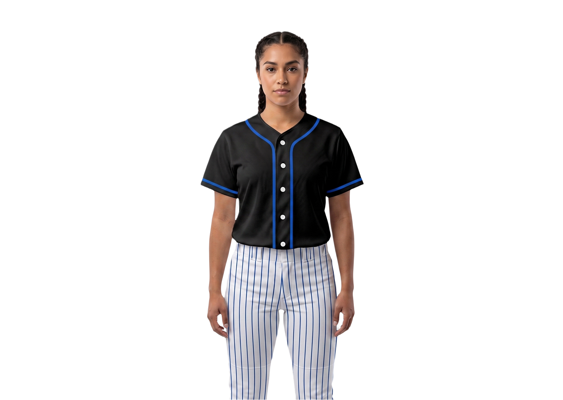 Custom moisture absorbing adult youth unisex full buttons baseball jersey - Jersey