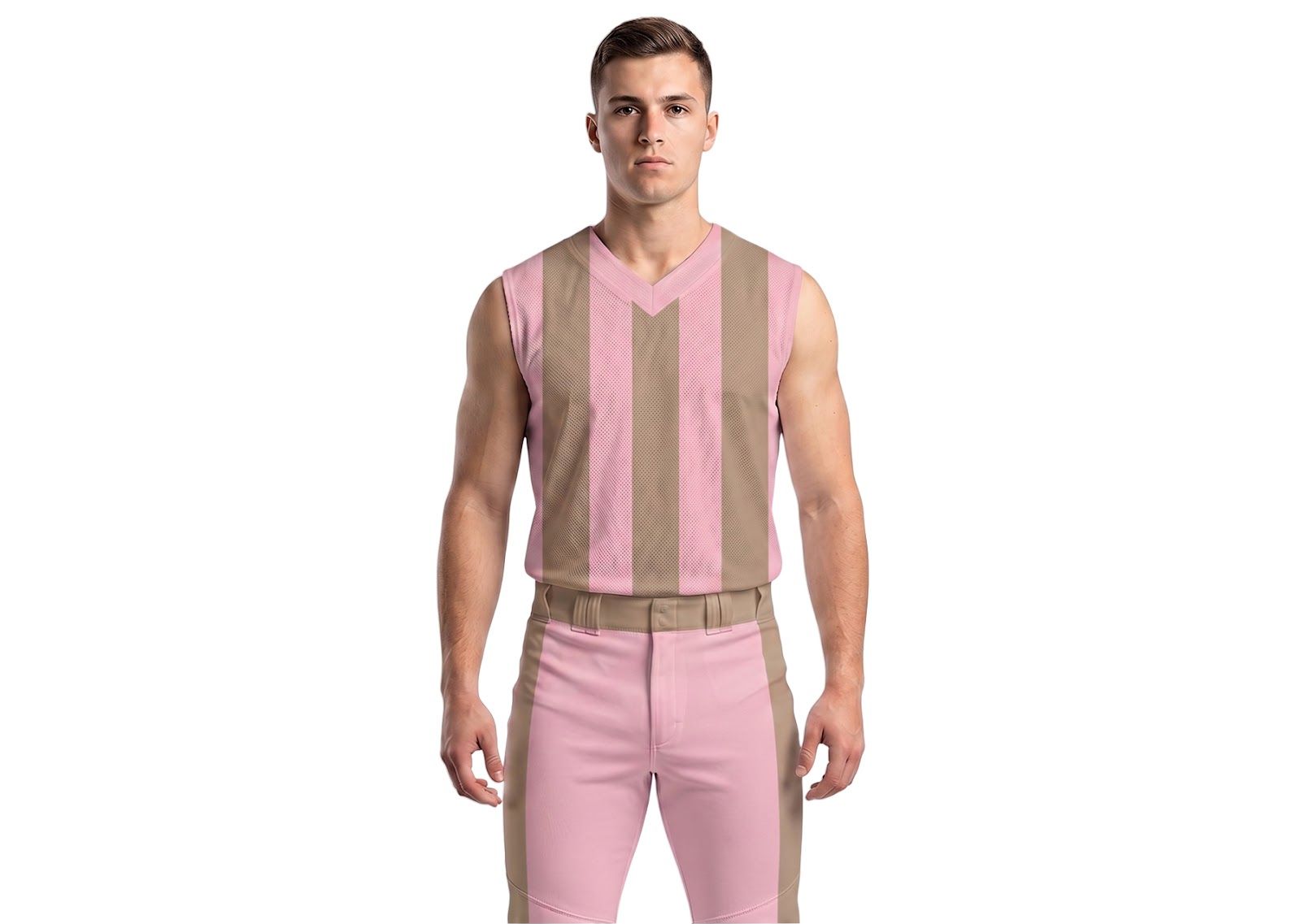 Custom vertical stripes sleeveless adult youth unisex softball jersey - Jersey