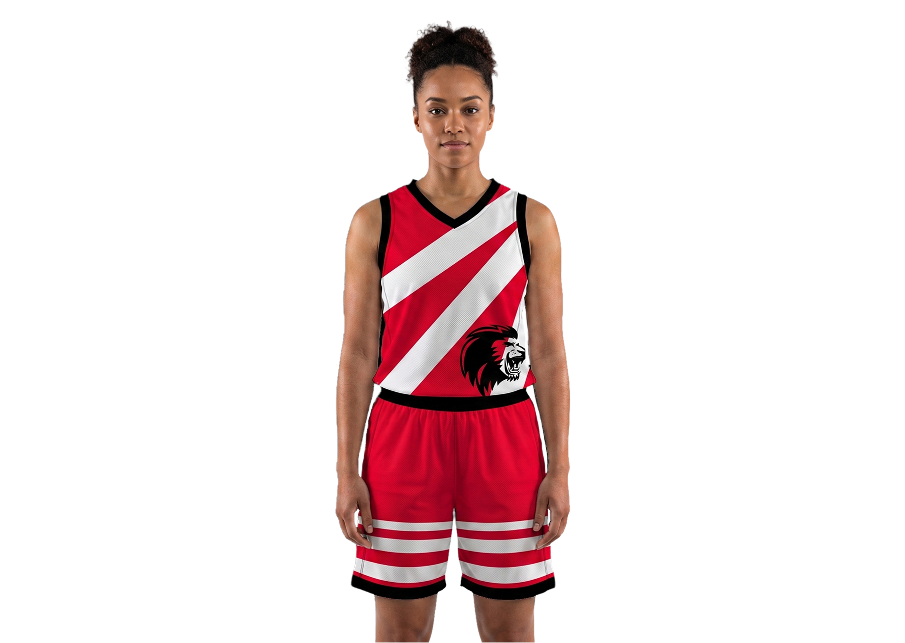 Custom lion animal adult youth unisex basketball jersey - reversible uniform - Jersey