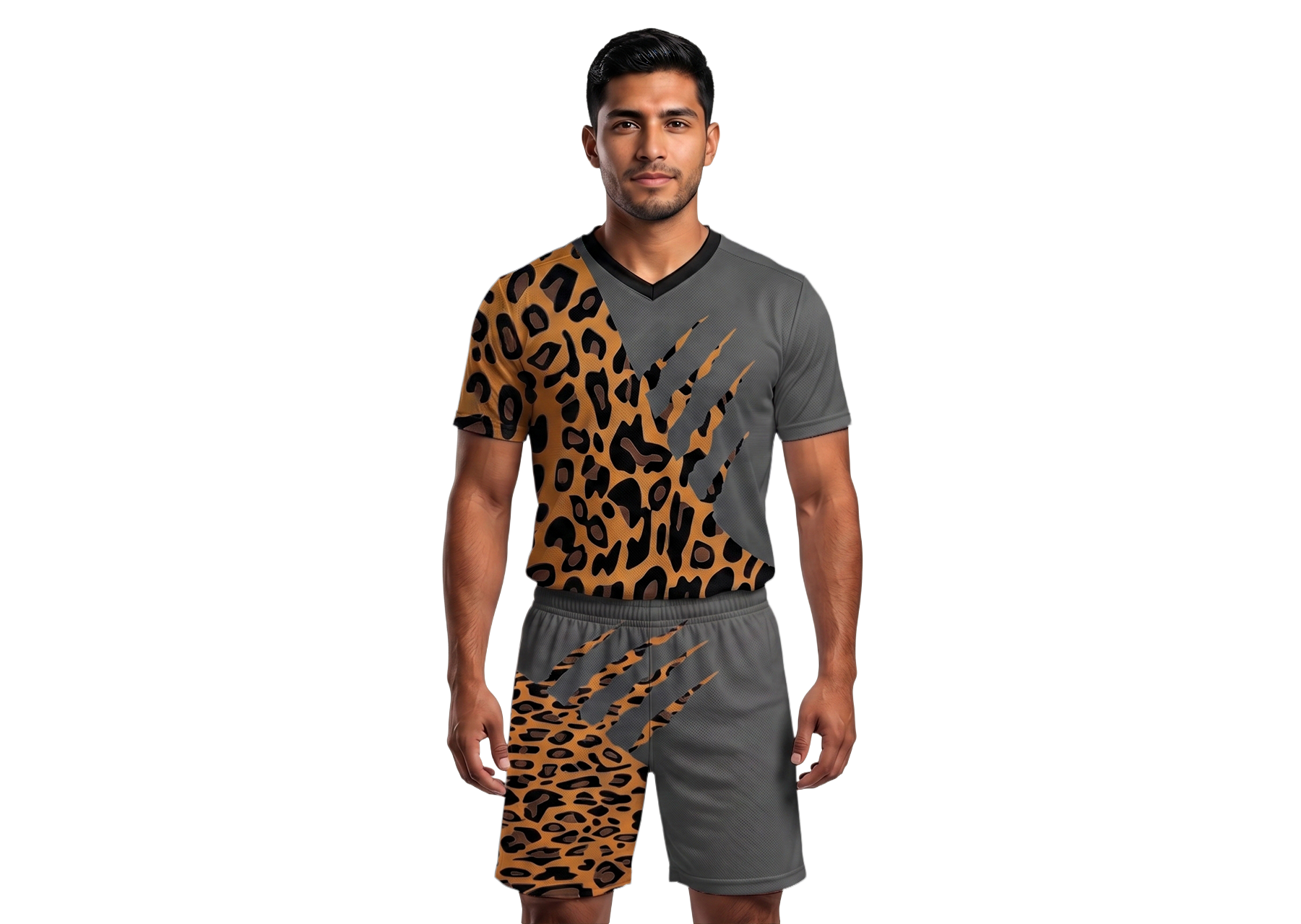 Custom leopard animals adult youth soccer jersey - Jersey