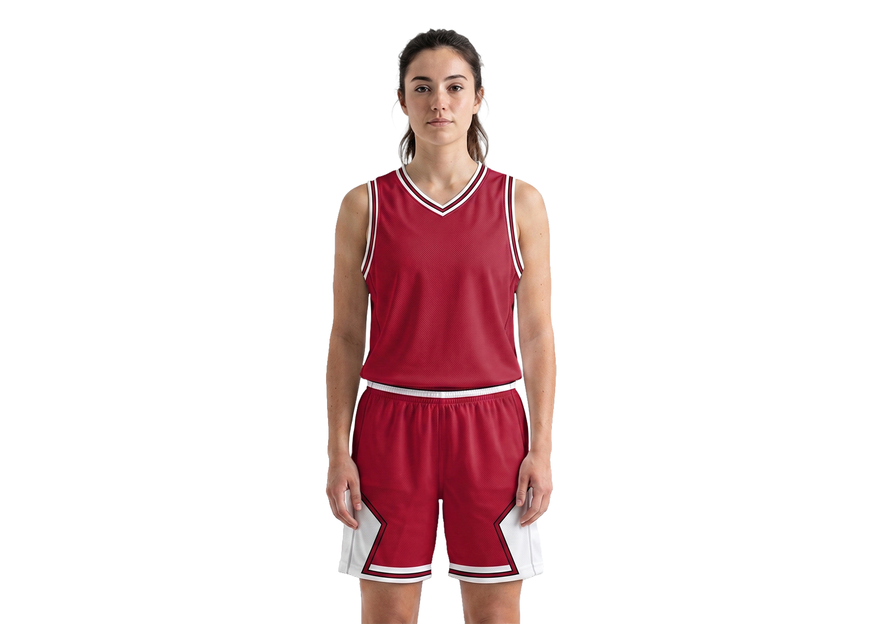 Custom classic red bull adult youth unisex basketball jersey - reversible uniform - Jersey
