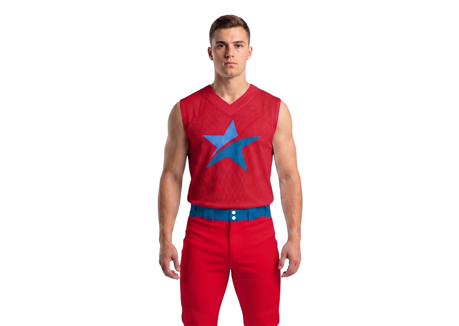 Custom single star sleeveless adult youth unisex softball jersey - Jersey