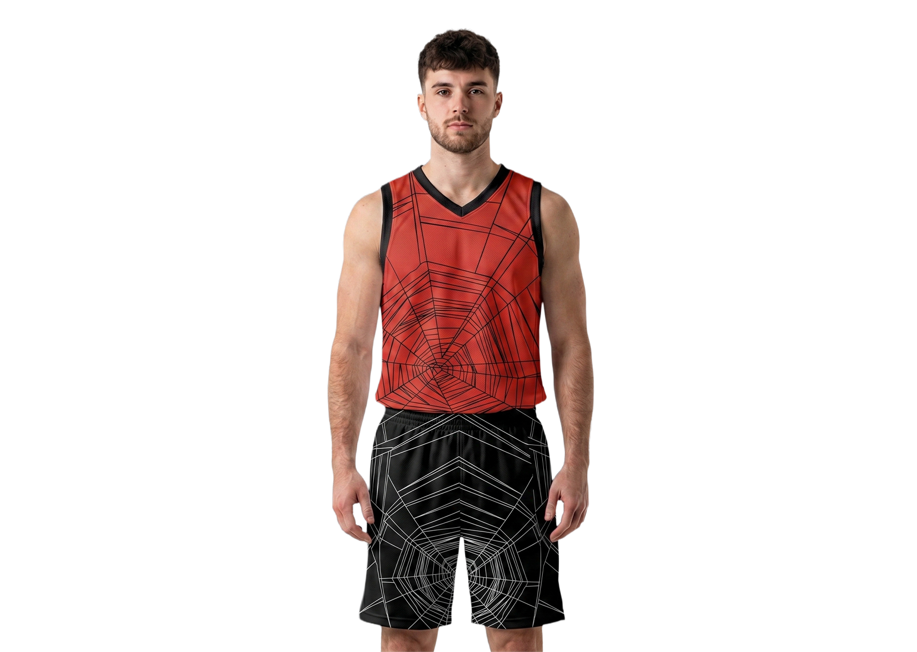 Custom spider web animal adult youth unisex basketball jersey - reversible uniform - Jersey