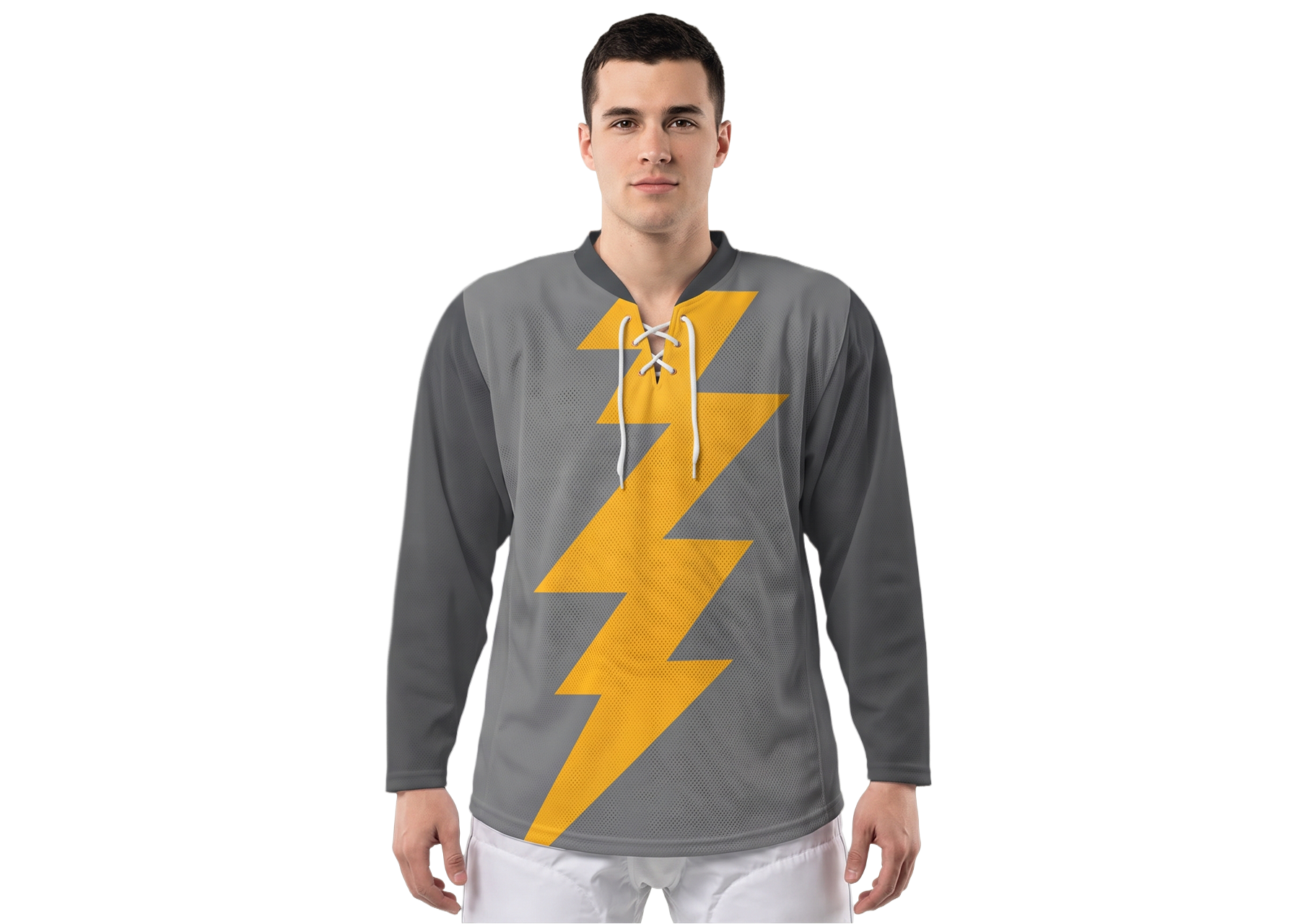 Custom  huge volt youth unisex hockey jersey laces - Jersey