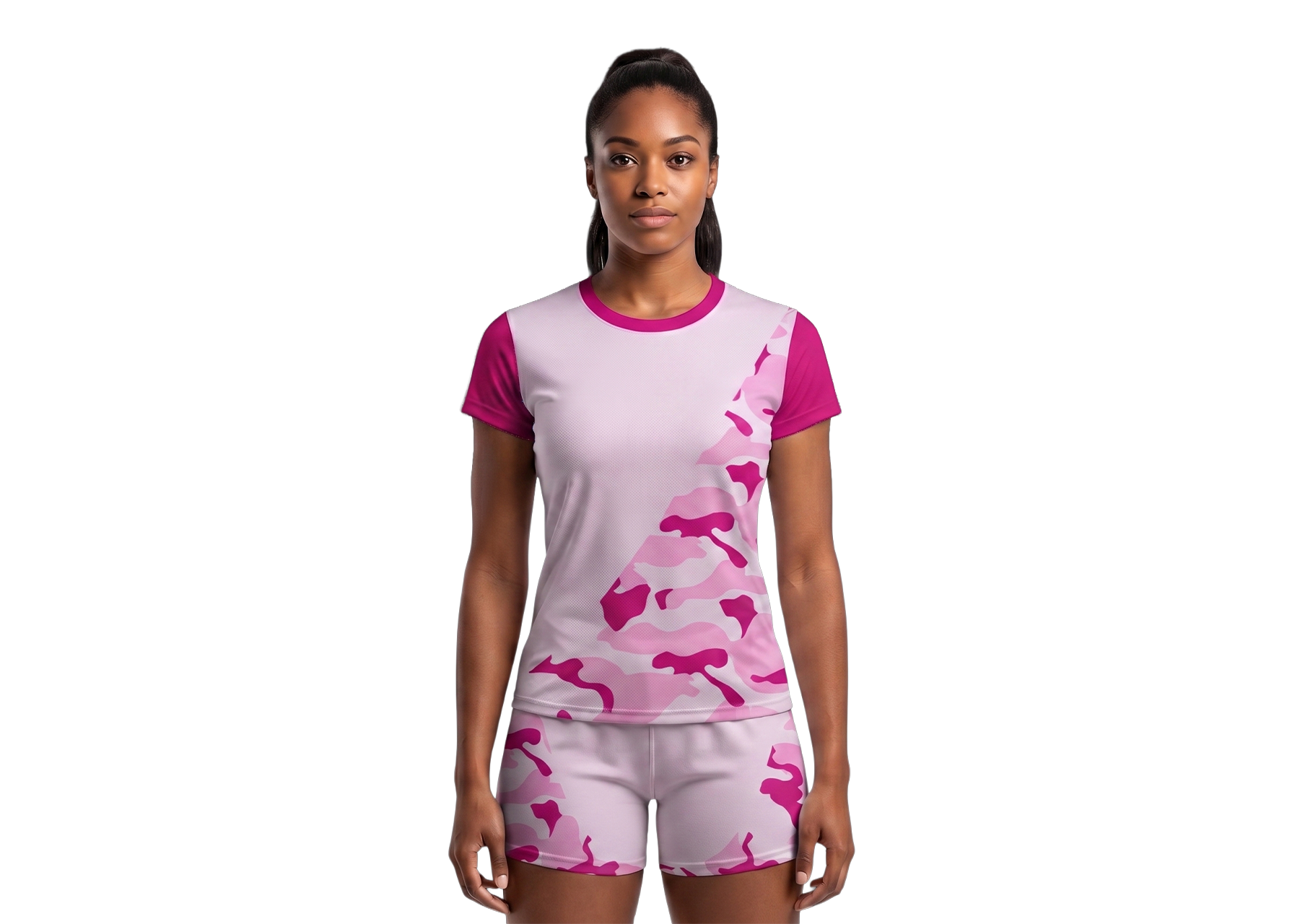 Custom light pink camo adult youth volleyball unisex jersey - Jersey